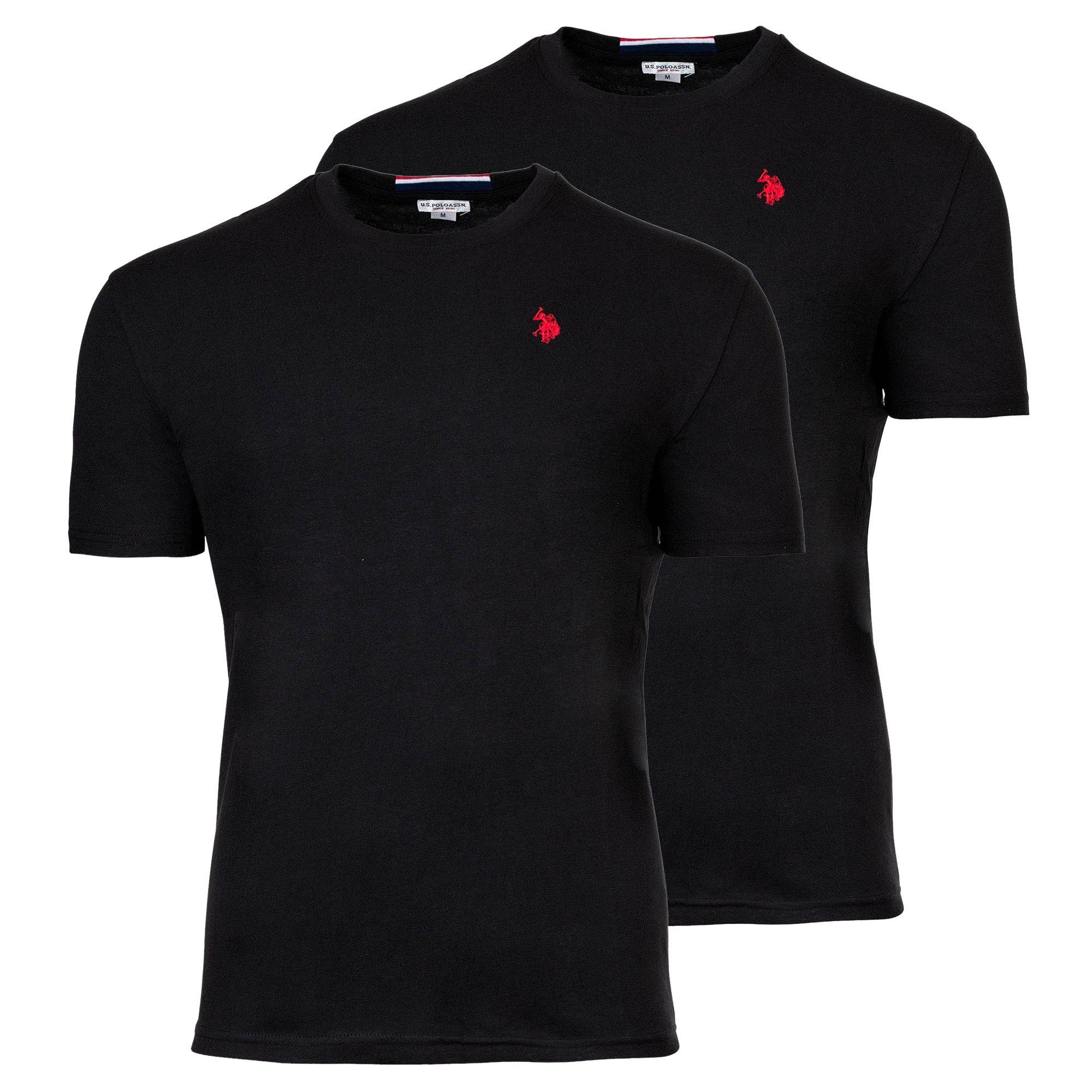 U.S. Polo Assn. T-Shirt Herren T-Shirt 2er Pack Baumwolle (Packung, 2er Pack)