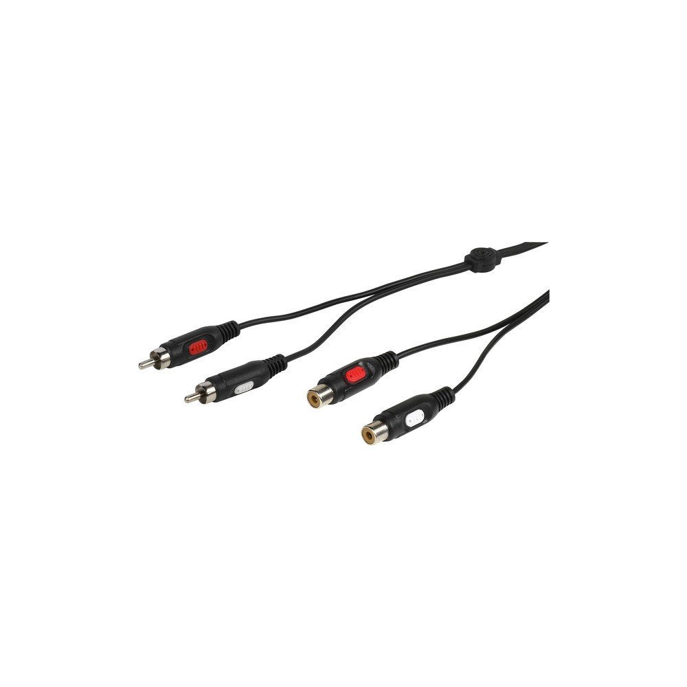 Vivanco Cinch Verlängerung, 2,5m (46018) Audio- & Video-Kabel