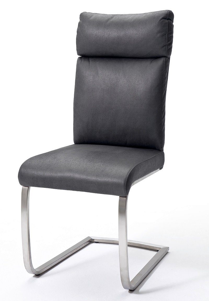 Stuhl furniture 2er MCA (2er- Freischwinger grau Modern Esszimmerstuhl Rabea, Set Set),