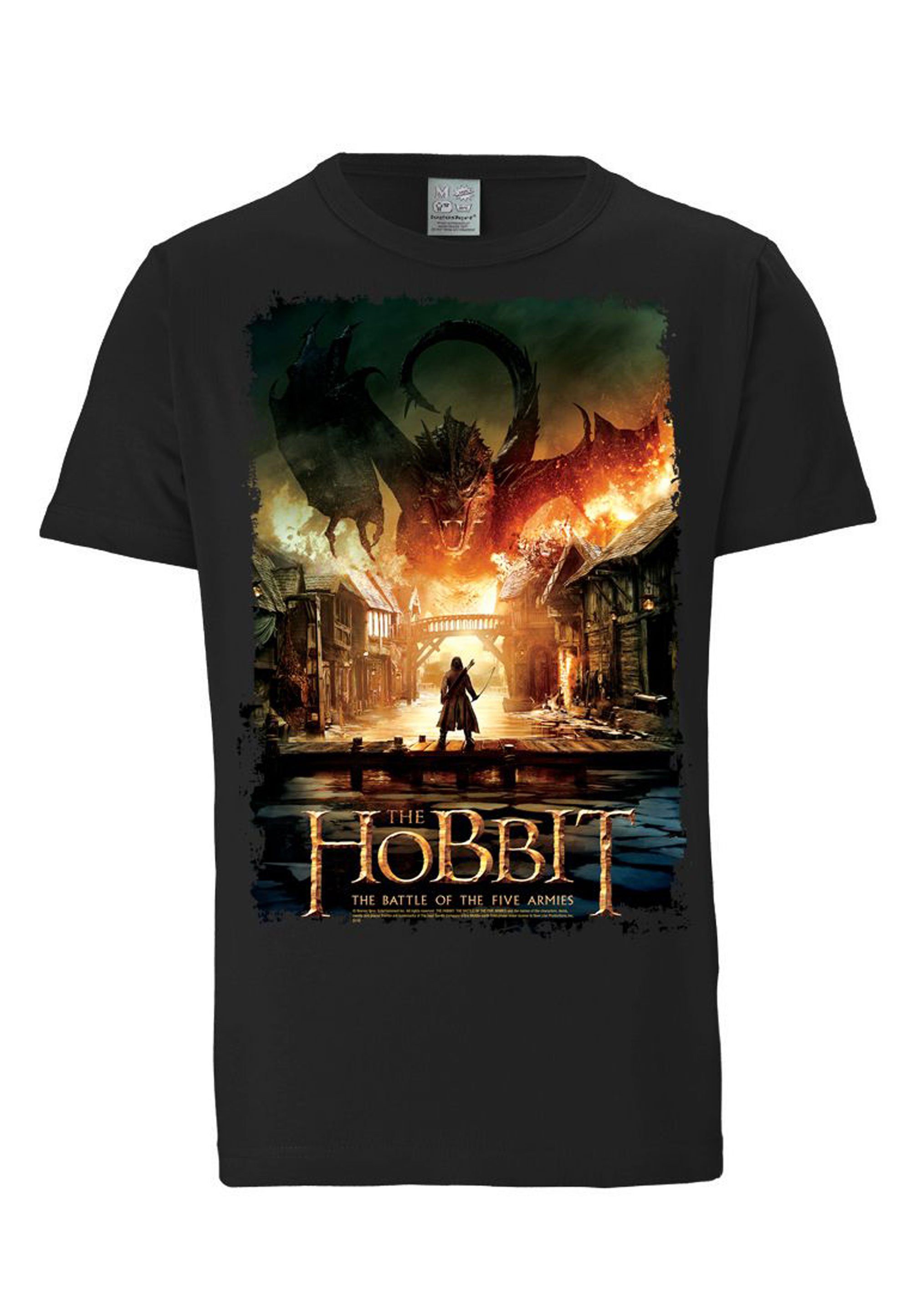 Outlet-Store LOGOSHIRT T-Shirt Hobbit - Battle Print mit The lizenziertem Five Armies Of