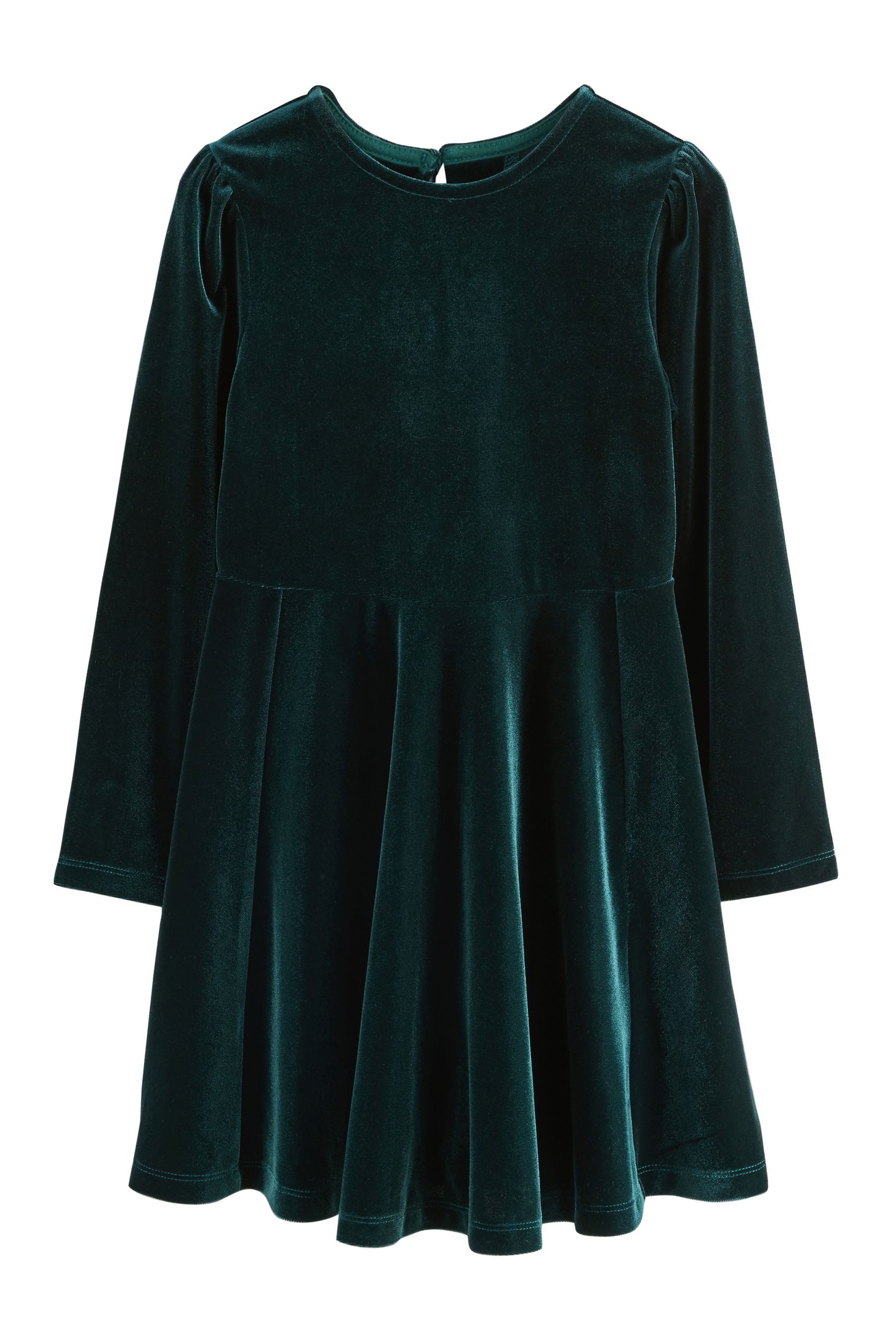 Next Samtkleid Langärmeliges Samtkleid (1-tlg) günstig online kaufen