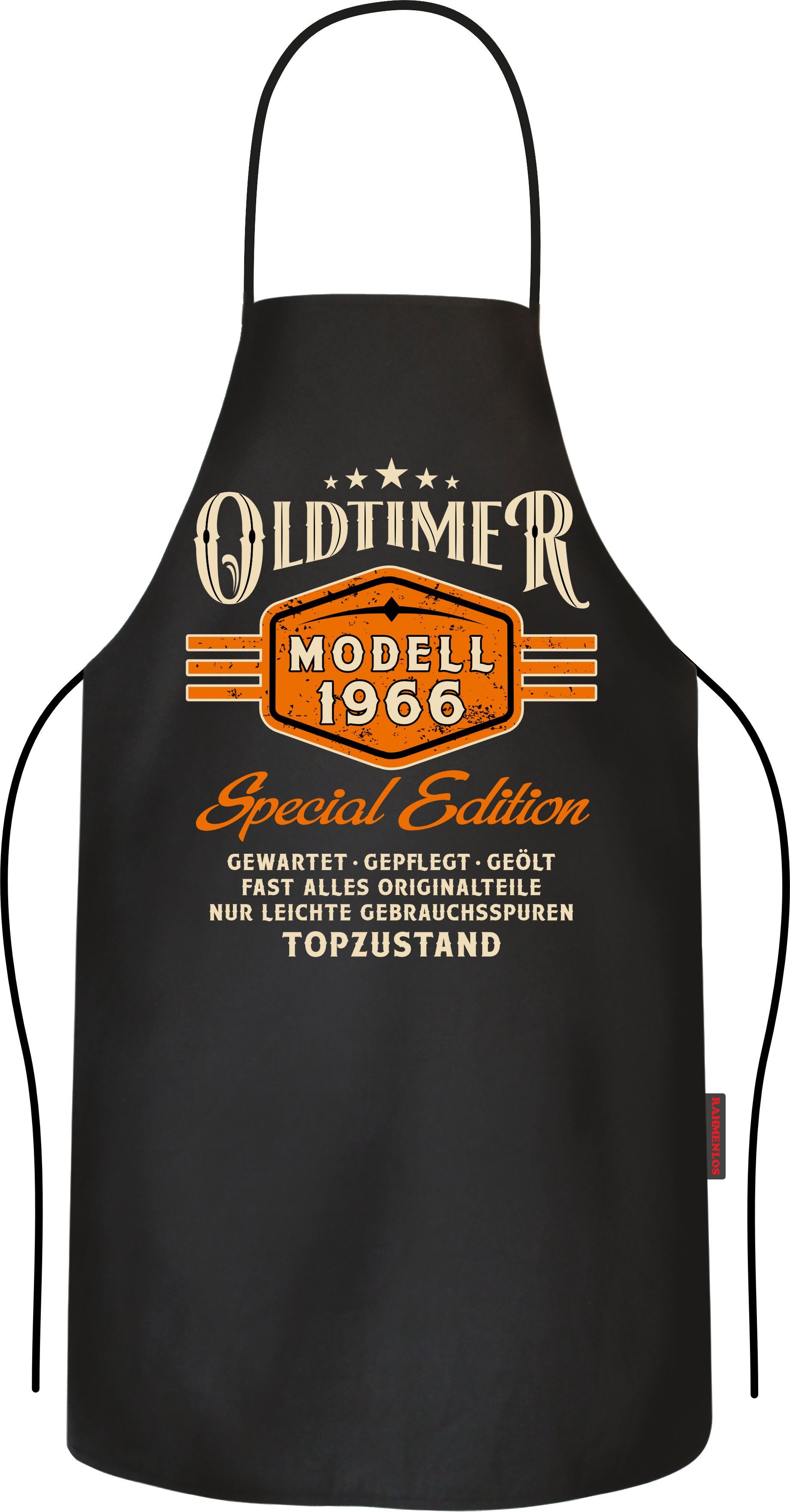 LOBO NEGRO® Grillschürze als Geschenk zum 60. Geburtstag - Oldtimer Modell 1966 in Topzustand