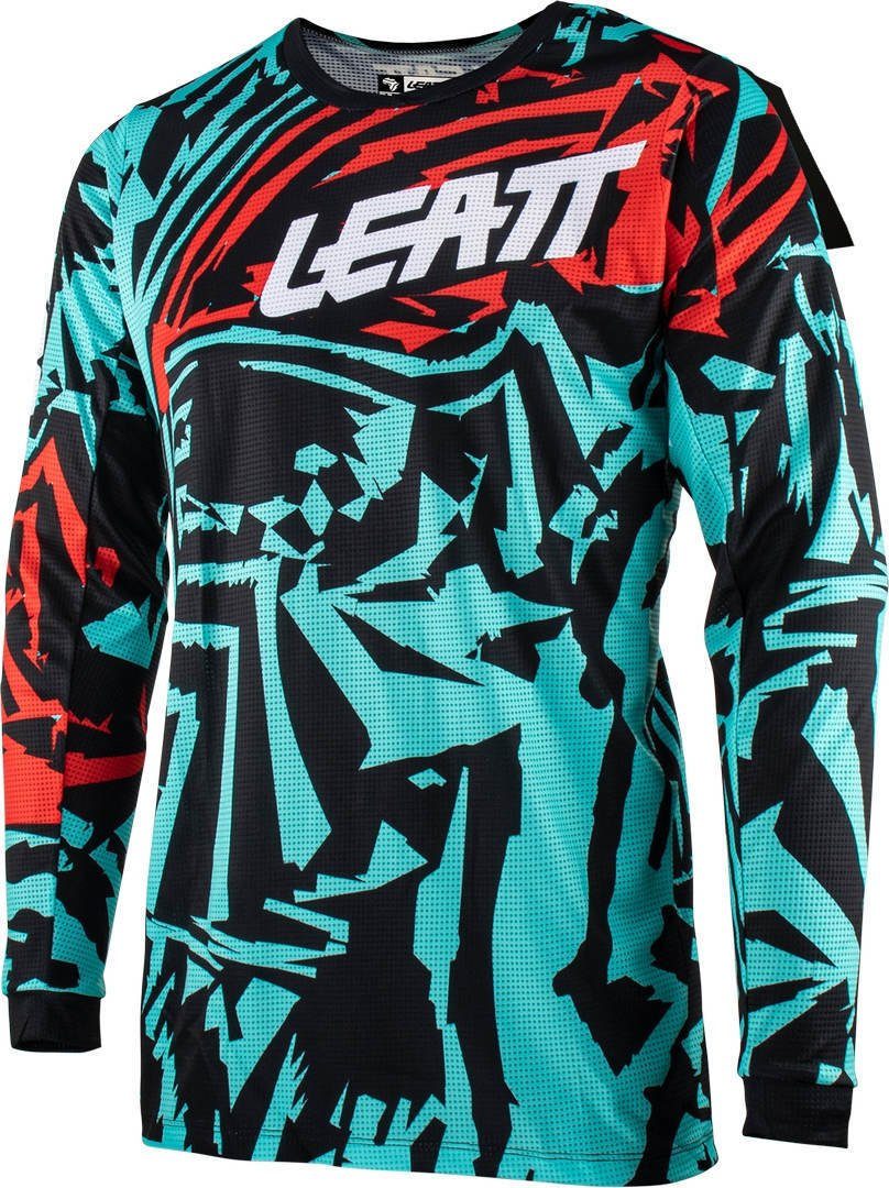 Black/Green Hose Motocross und Motorradhose Zebra 3.5 Jersey Leatt Set