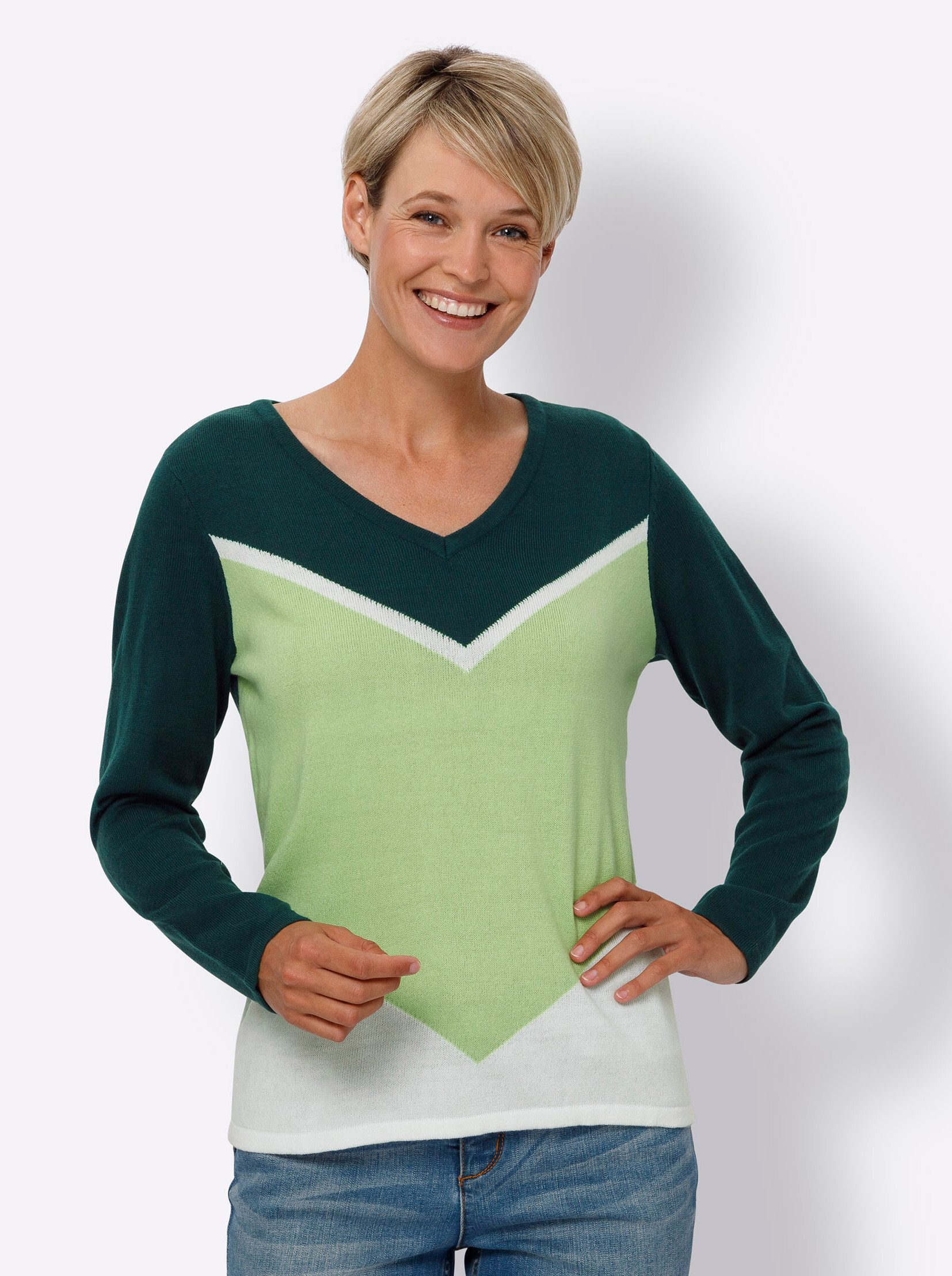 Strickpullover Langarm-Pullover