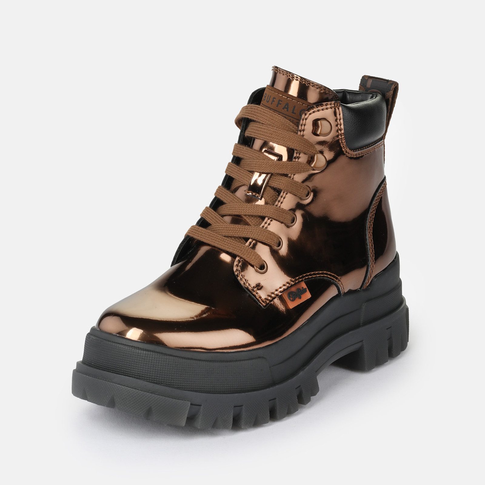 Buffalo 1622635 Aspha Lace Up Mid Copper Stiefelette