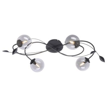 Paul Neuhaus LED Deckenleuchte LED Deckenleuchte Widow in Schwarz 4x 3W 1200lm G9, keine Angabe, Leuchtmittel enthalten: Ja, LED, warmweiss, Deckenlampe, Deckenbeleuchtung, Deckenlicht