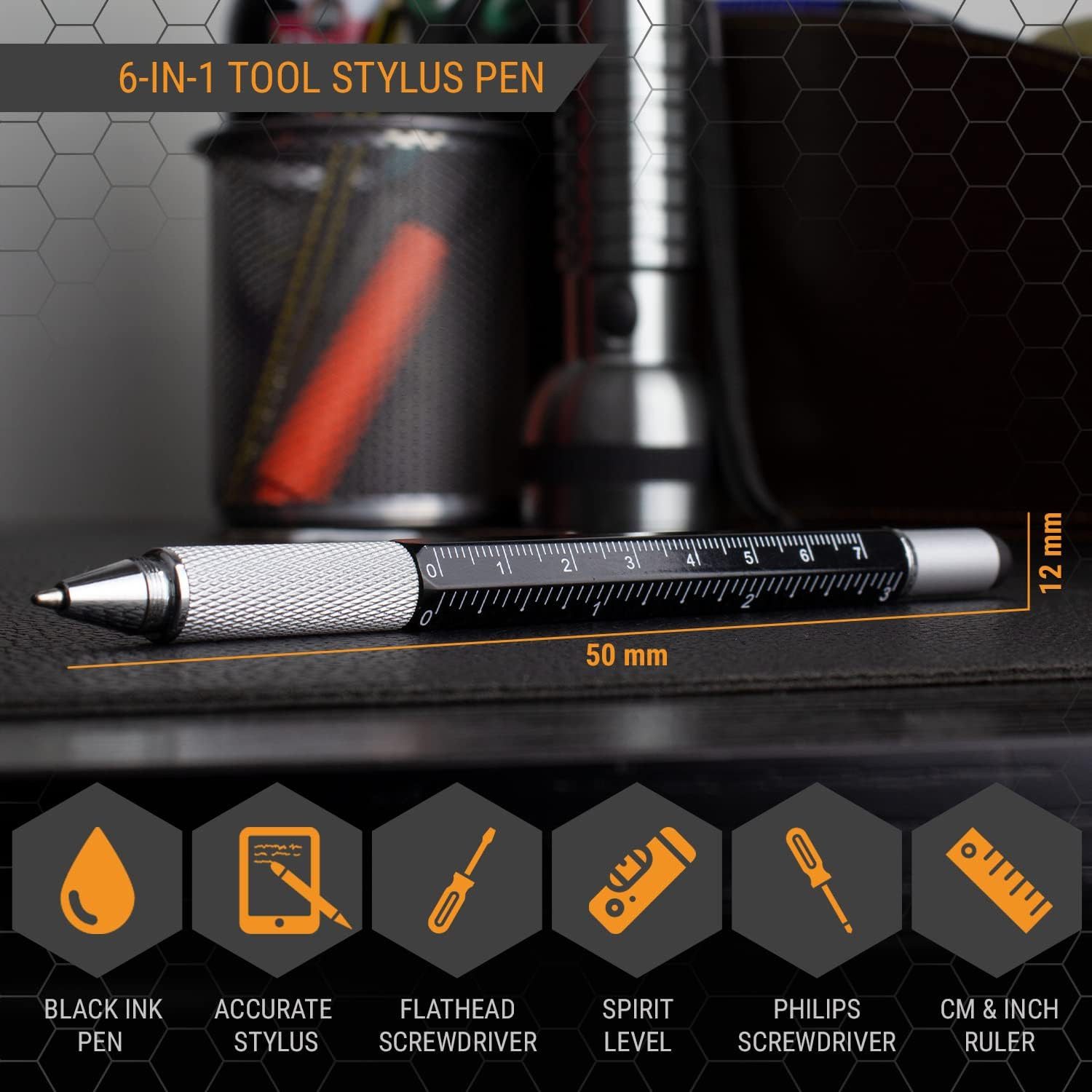 TwitFish Multitool 6-in-1 Stylus Pen mit Schraubendreher, Wasserwaage und m günstig online kaufen