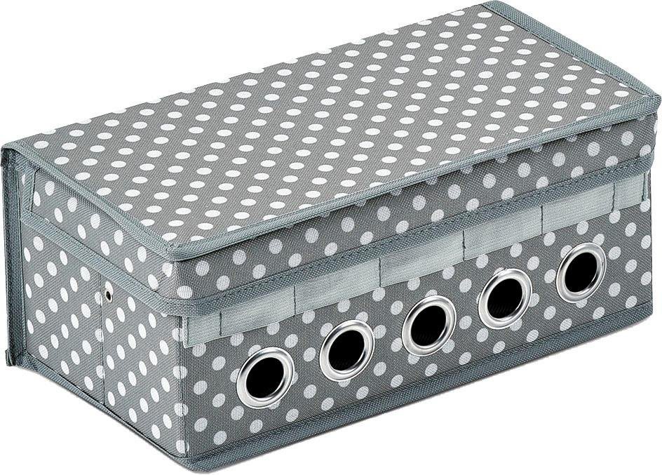 Thumbnail - Zeller Present Aufbewahrungsbox, (Geschenkband-Organizer, aus Polyester
