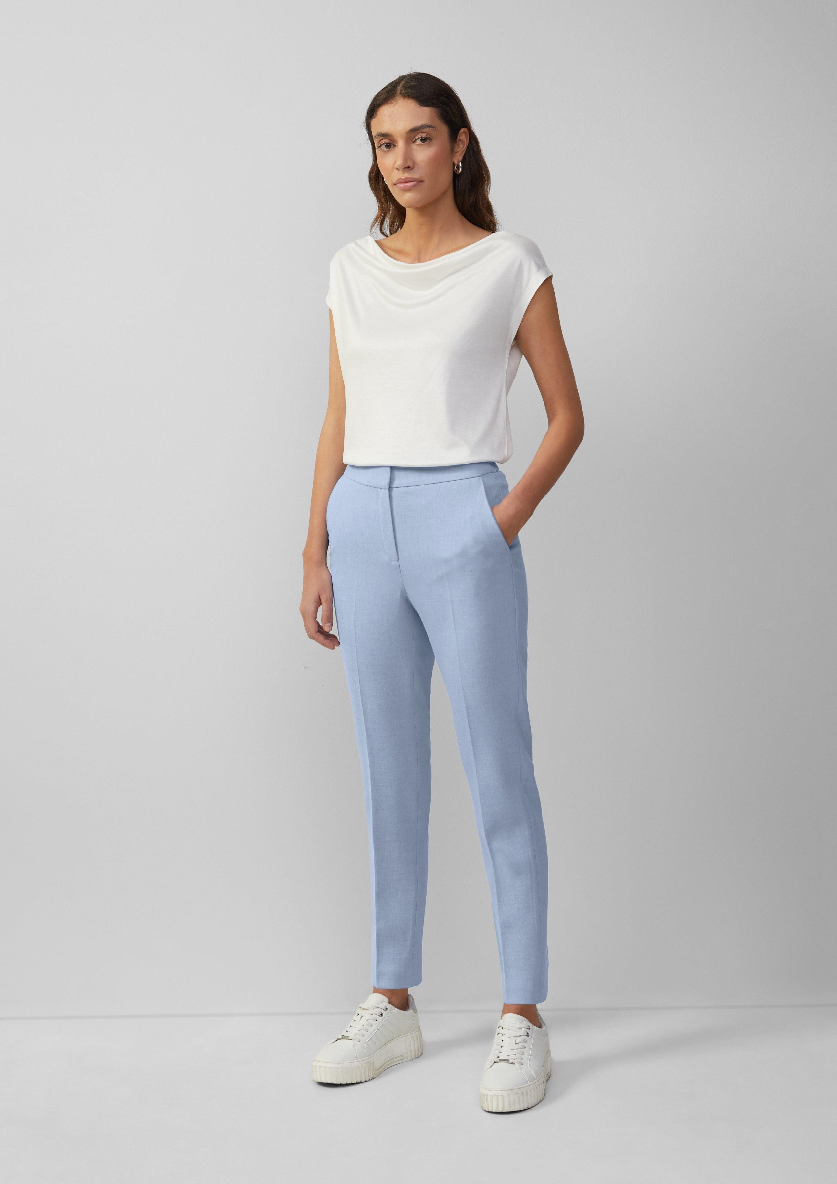 7/8-Hose Ankle-Cigarette Pants aus Viskosemix