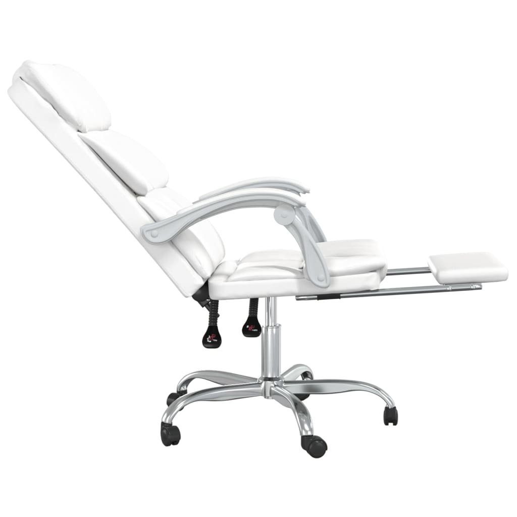 Weiß | Liegefunktion Kunstleder Bürostuhl Bürostuhl vidaXL Weiß Weiß mit