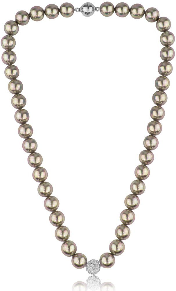 LUISIA® Perlenkette »Perlen Halskette "Zoe" mit Kristallen von Swarovski®«  (inkl. Schmuckbox)