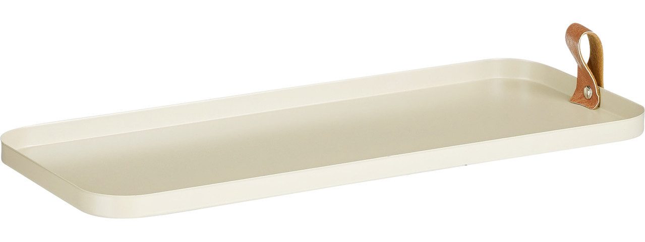 Mica Decorations Dekotablett Mica Cadiz Tablett Cadiz rechteck beige aus Eisen