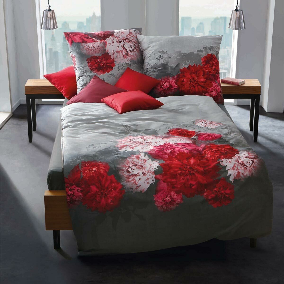 TRAUMSCHLAF Bettwäsche Flamenco, Mako Satin, 2 günstig online kaufen