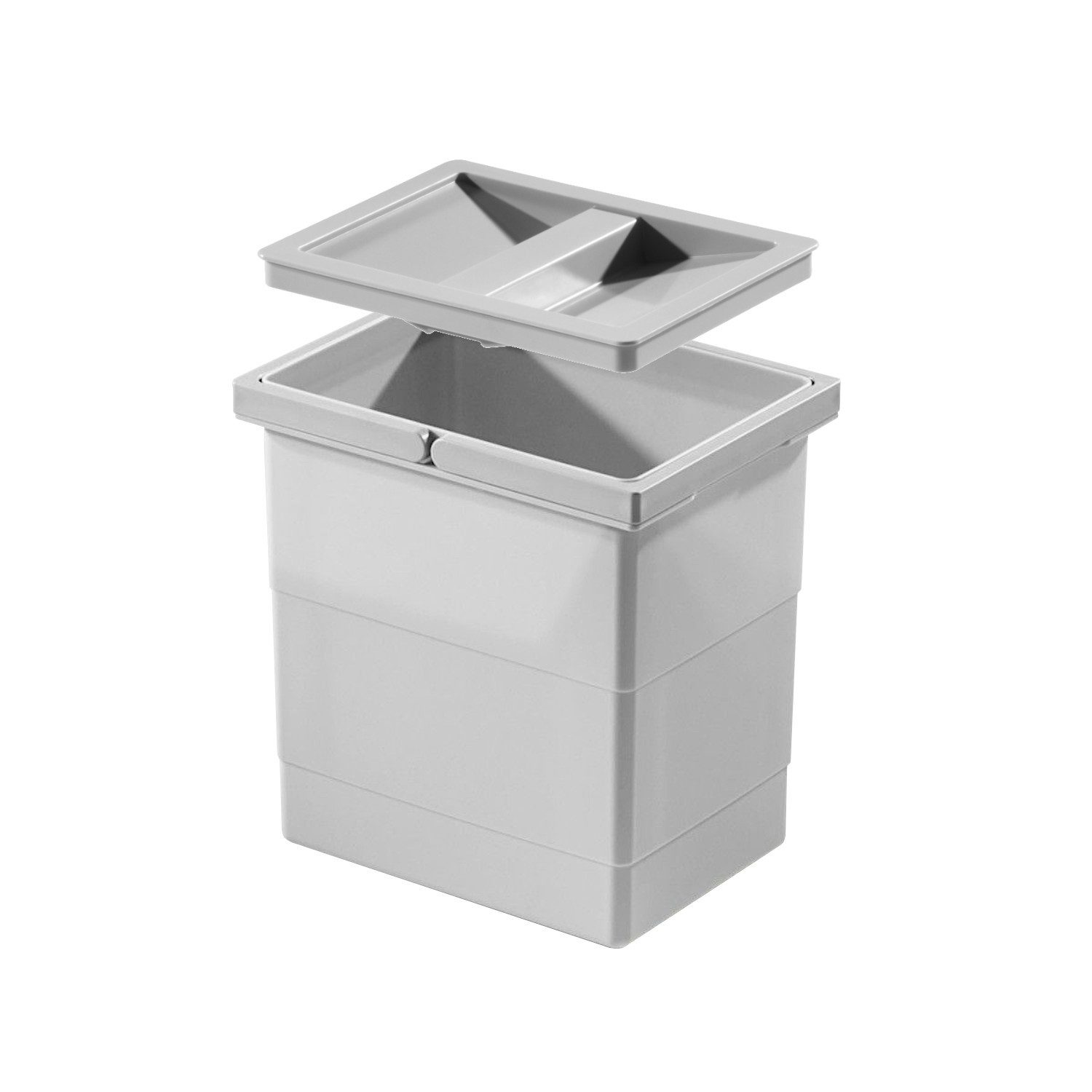 Hailo Einbaumülleimer Hailo Inneneimer 1107289 mit Deckel 6,5 L 226x174x200 mm 2 Henkel