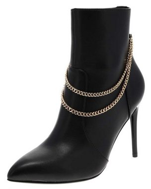 Buffalo JULIET CHAIN ANKLE BOOT Schwarz Stiefelette Vegane Damen Stiefelette