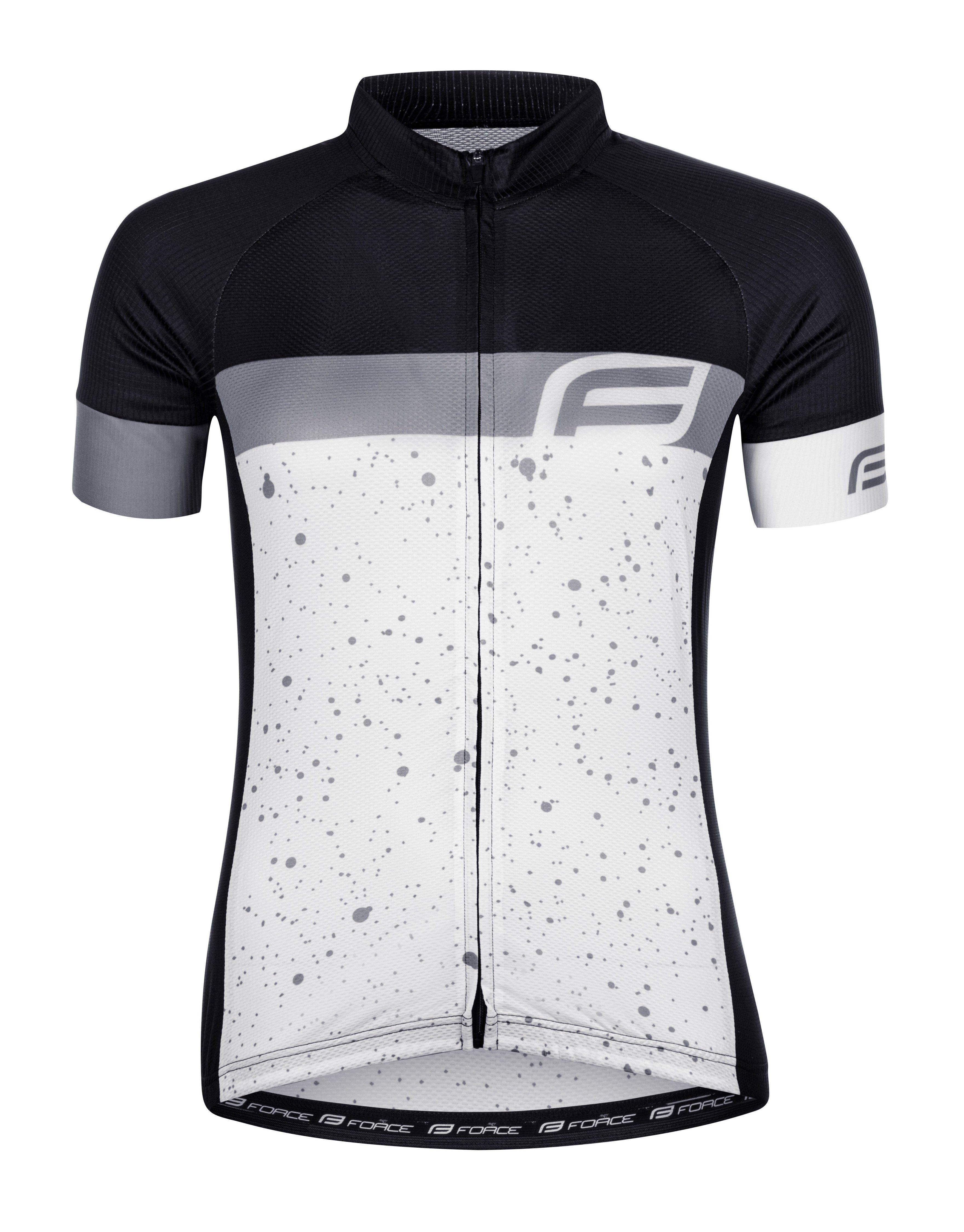 FORCE Radtrikot Jersey Kurz Jacke FORCE SPRAY LADY schwarz-weiß %%% * günstig online kaufen