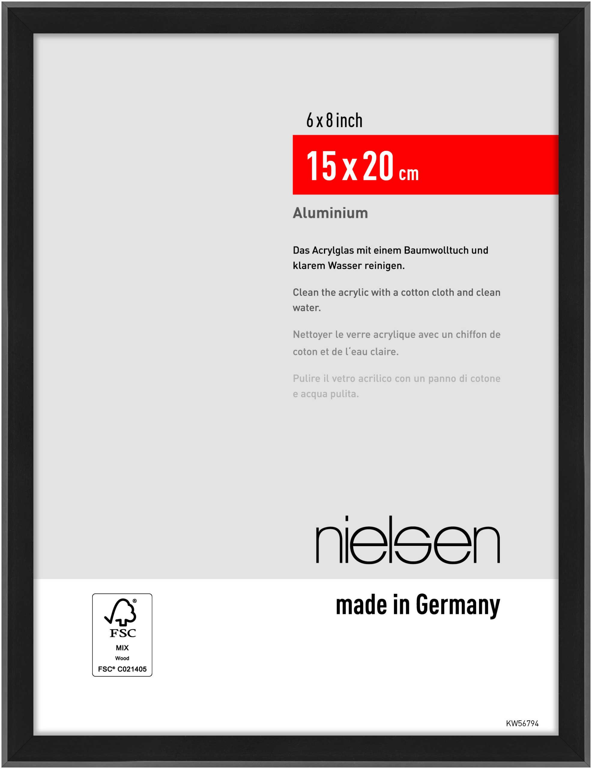 nielsen Bilderrahmen Aluminium Bilderrahmen Atlanta, (1 St)