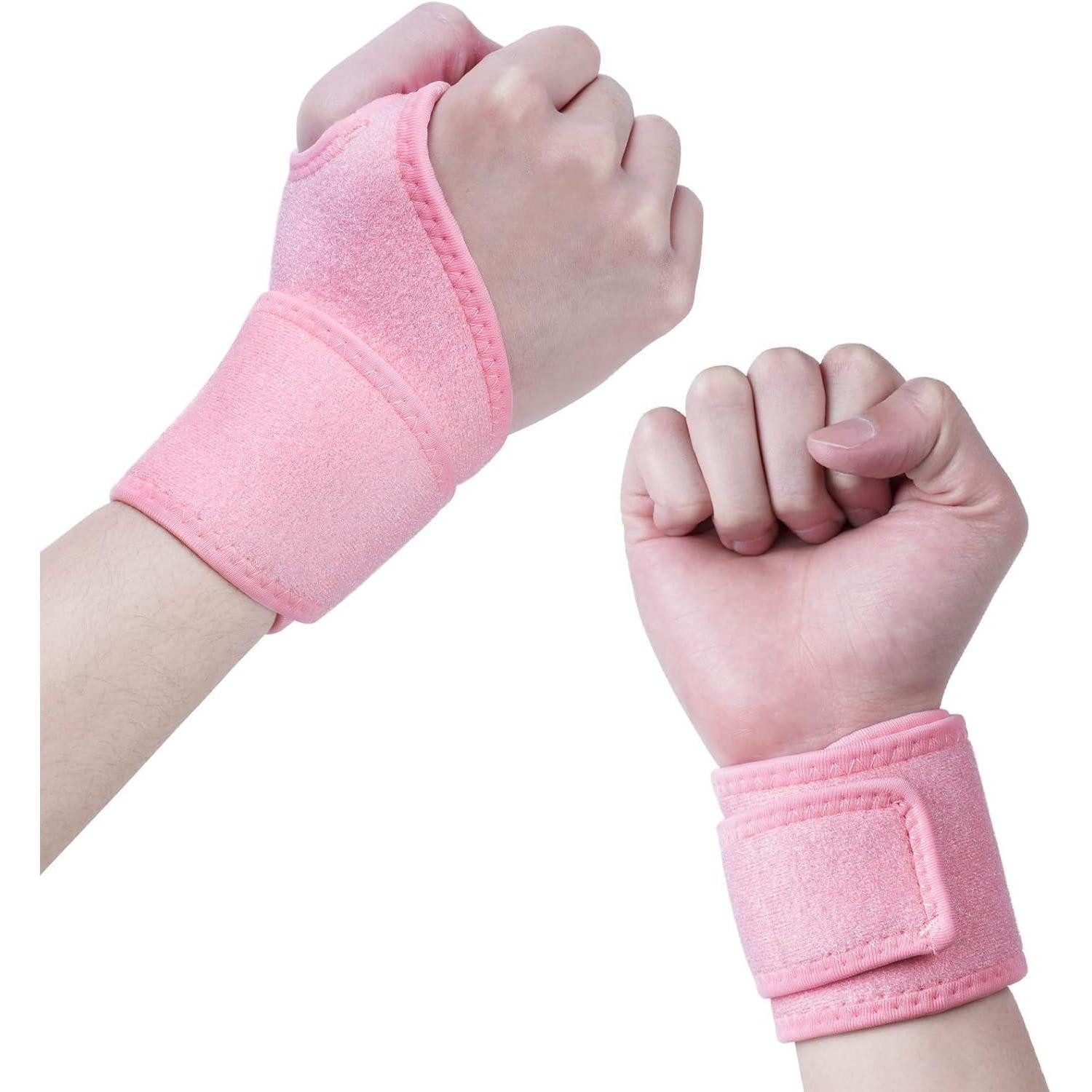 LuxusKollektion Handgelenkbandage 2er-Set Handgelenkbandage mit Klettverschluss, Atmungsaktiv