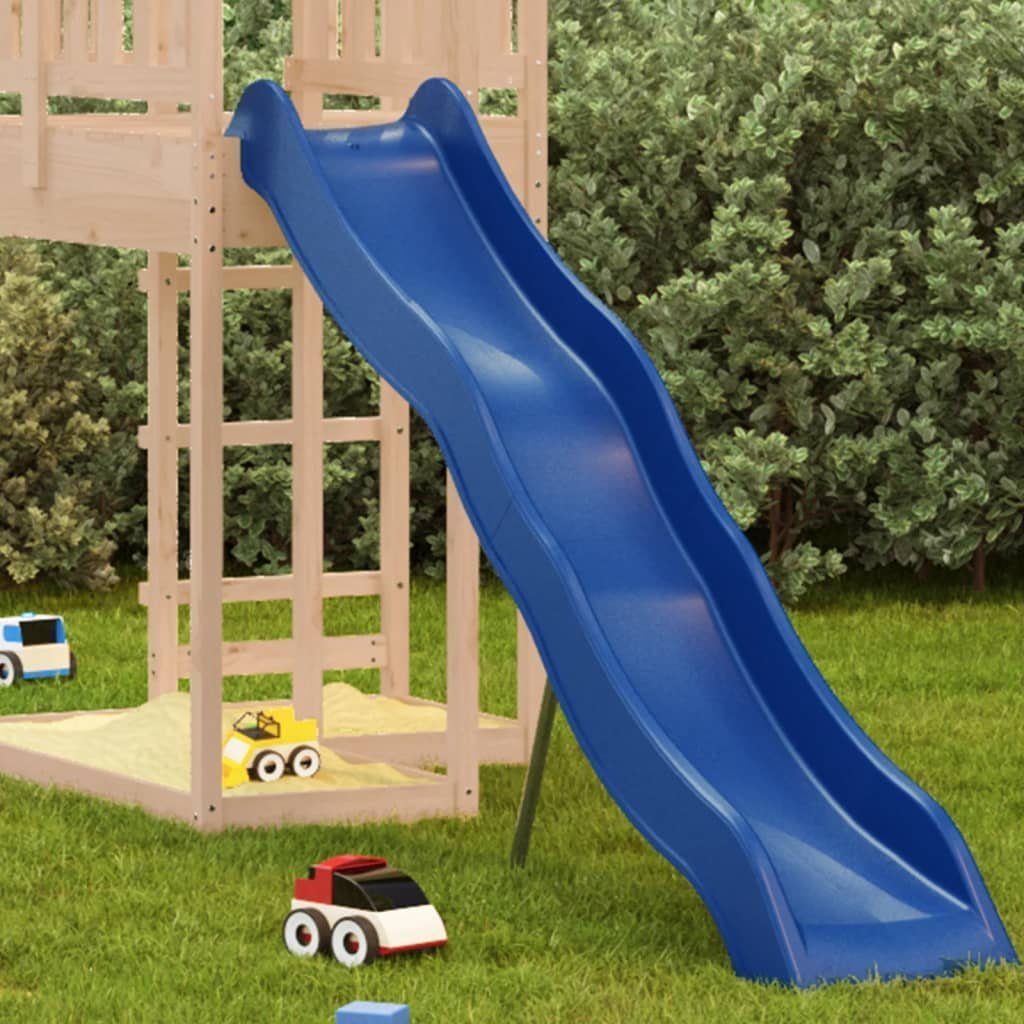 vidaXL Spielturm Kinderrutsche Blau 210x40 cm Polypropylen