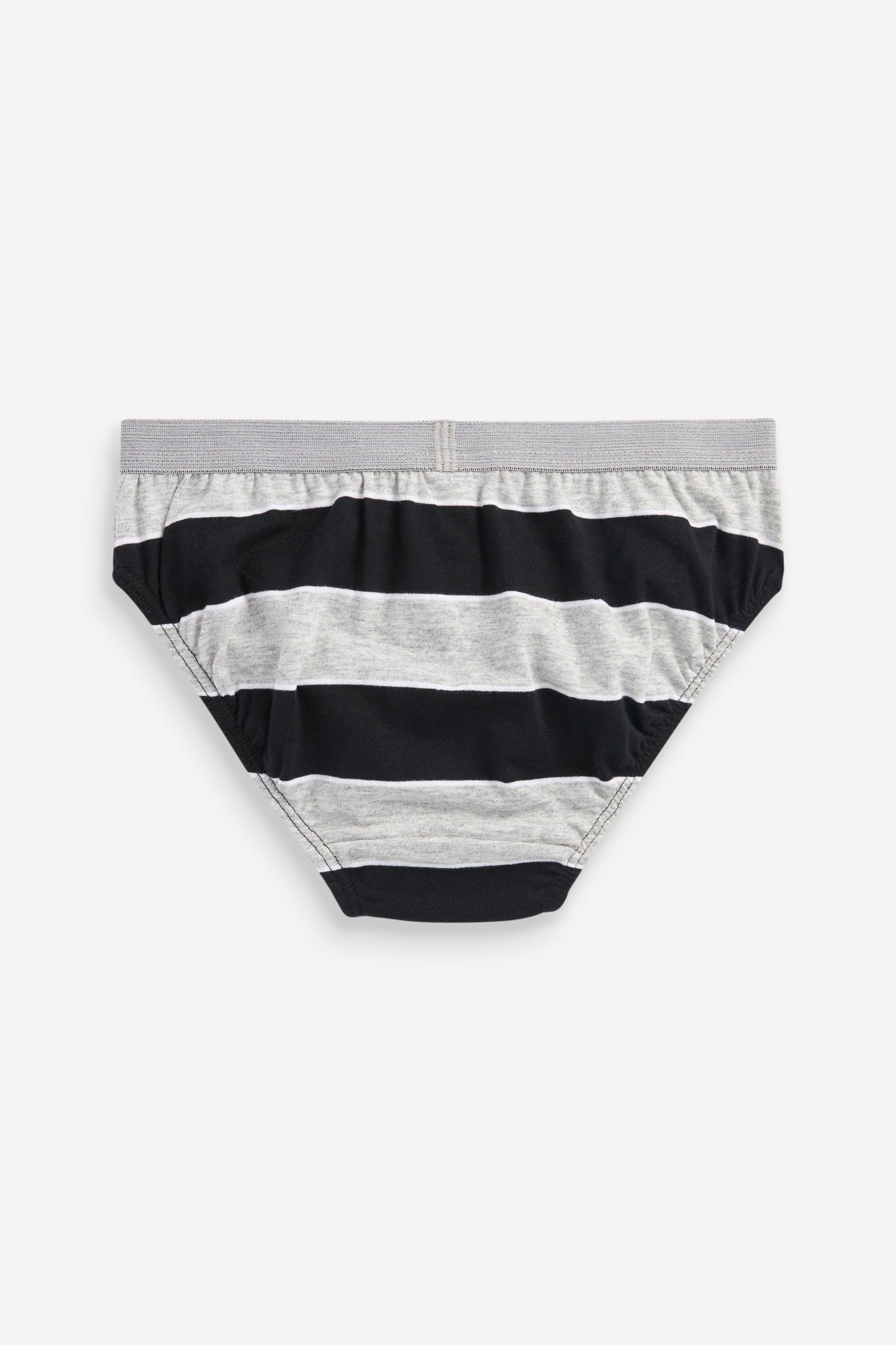 Black/White/Grey Slip im Next (5-St) Stripe Unterhosen 5er-Pack