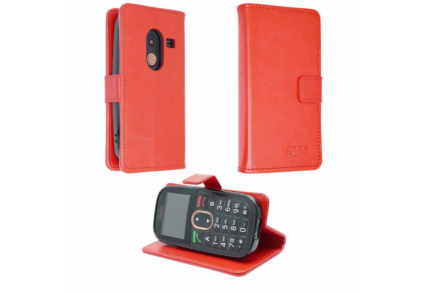caseroxx Handytasche Bookstyle-Case für Gigaset GL695 (Einzelartikel, 1-tlg., Bookstyle-Case), mit Kreditkartenfächern