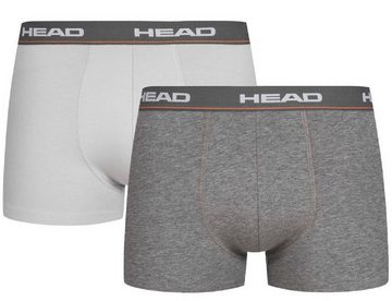 Head Boxershorts Basic Boxer Hüft-Shorts Unterhose Outdoorsport (Set, 2er-Pack) mit Logo auf dem Elastikbund