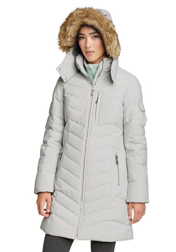 Eddie Fellimitat Parka Daunenmantel Valley Sun Bauer mit