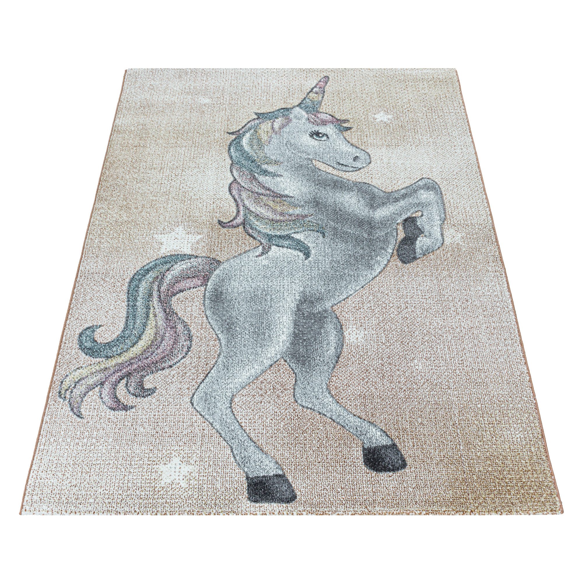 Carpettex Kinderteppich Einhorn-Design, Rechteckig, Höhe: 11 günstig online kaufen