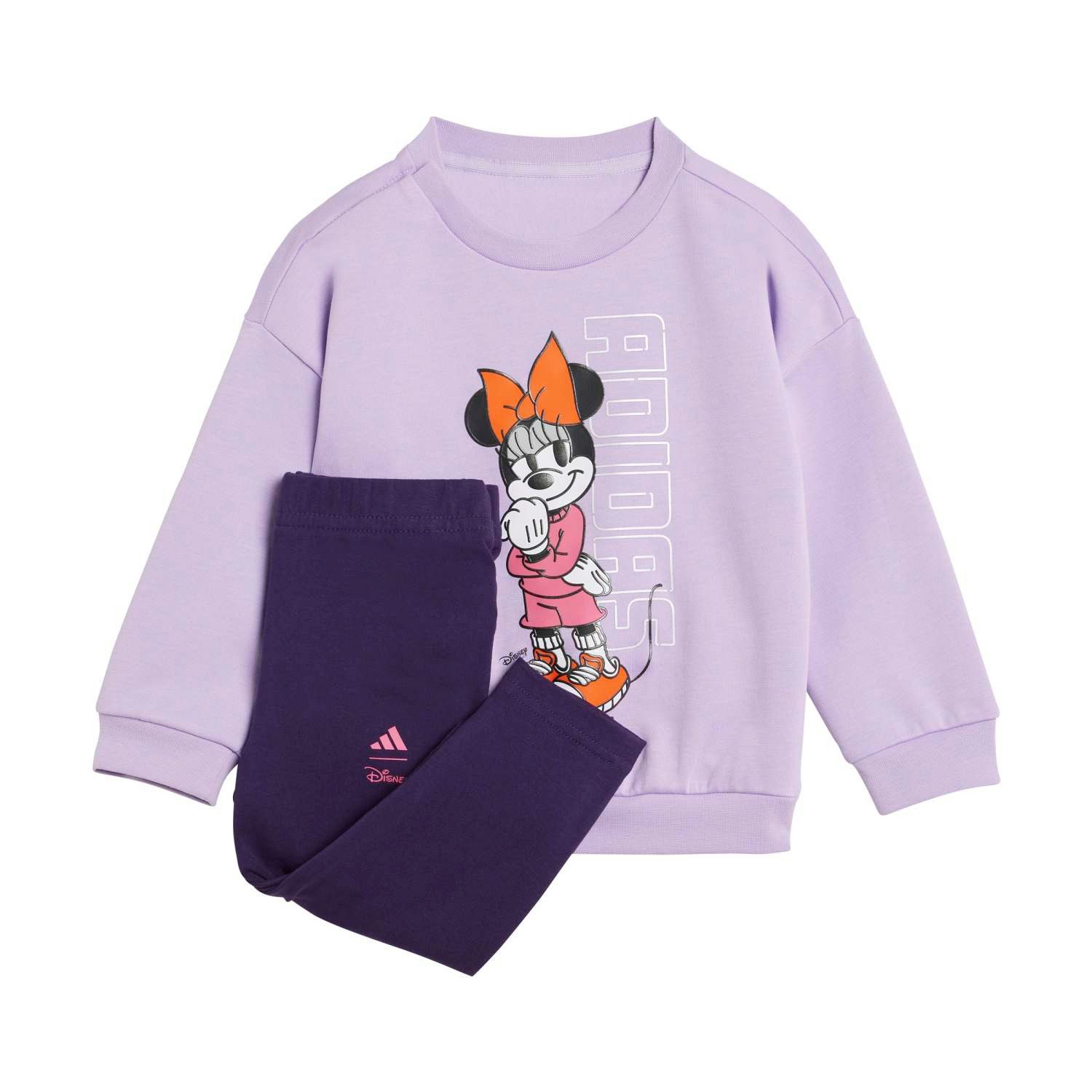adidas Performance Jogginganzug Disney Minnie Maus lila/violett Kleinkinder Mädchen