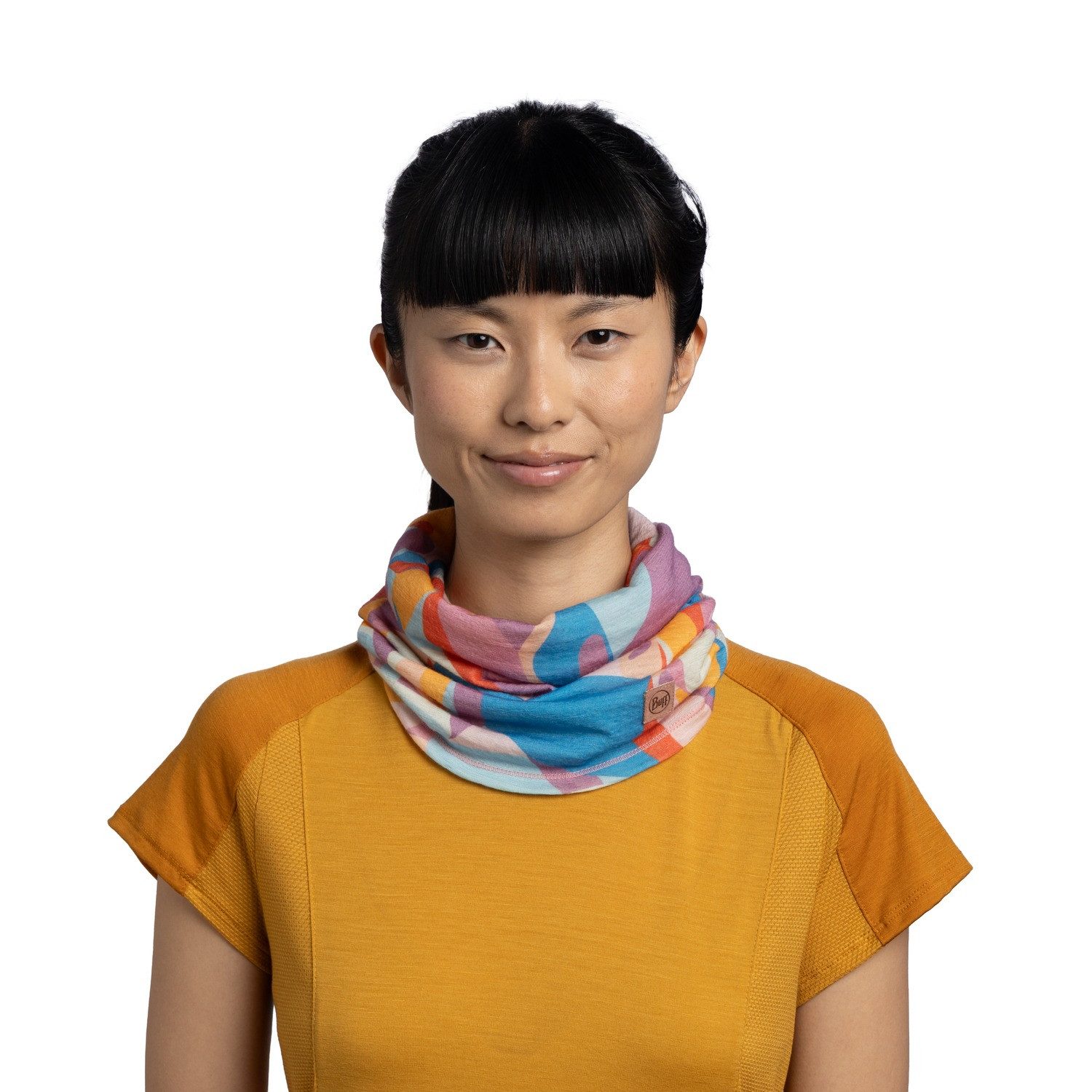 Buff Multifunktionstuch, MERINO LIGHTWEIGHT PRINTS LAGUA PINK