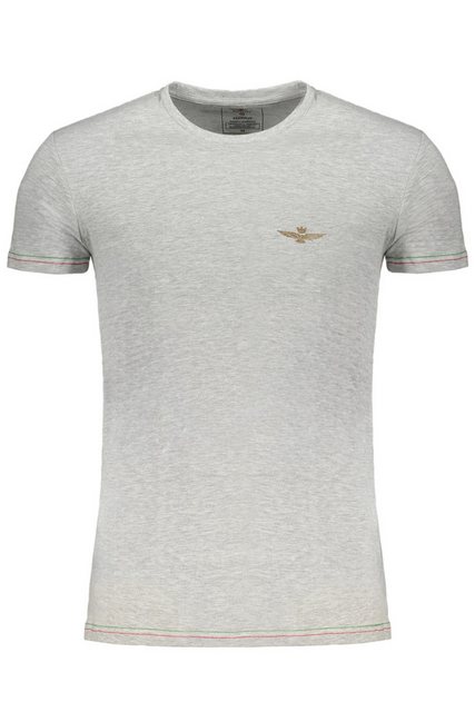 Aeronautica Militare T-Shirt Graues Herren T-Shirt mit Kontrastdetails und günstig online kaufen