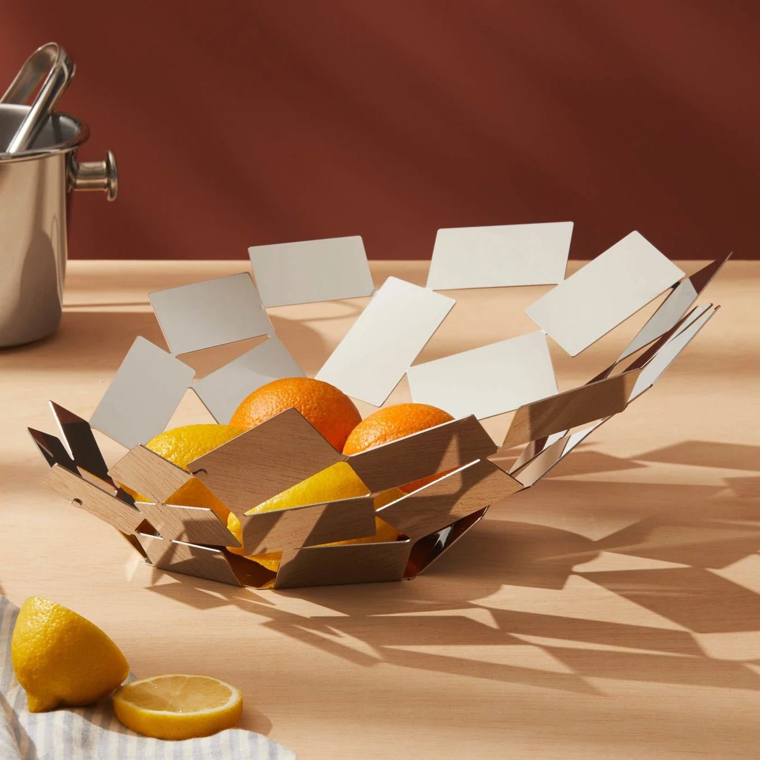 Alessi Obstschale La Stanza dello Scirocco Edelstahl MT03, Edelstahl