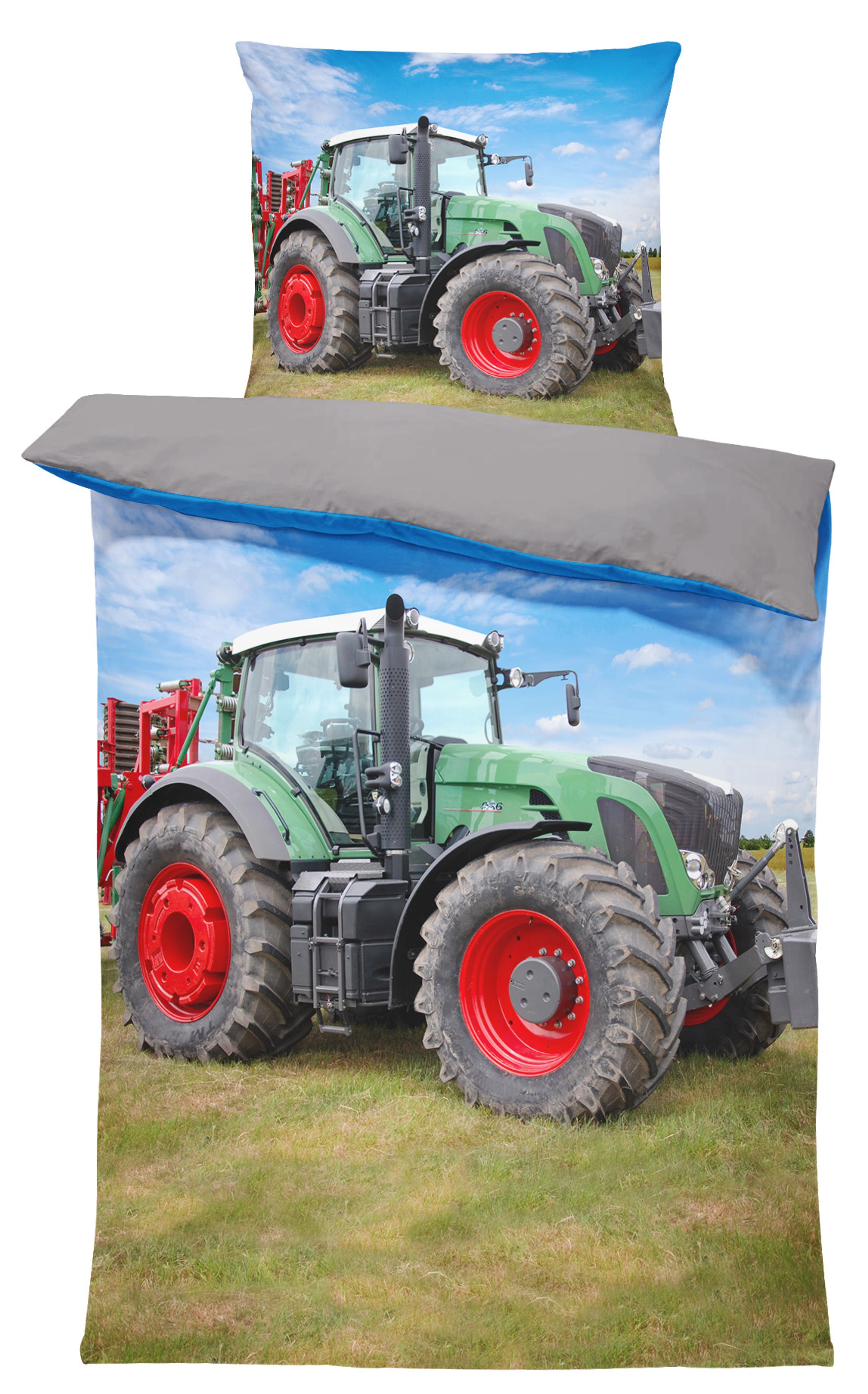 One Home Bettwäsche Traktor, Mikrofaser, 2 teilig, Trecker Landmaschinen, a günstig online kaufen