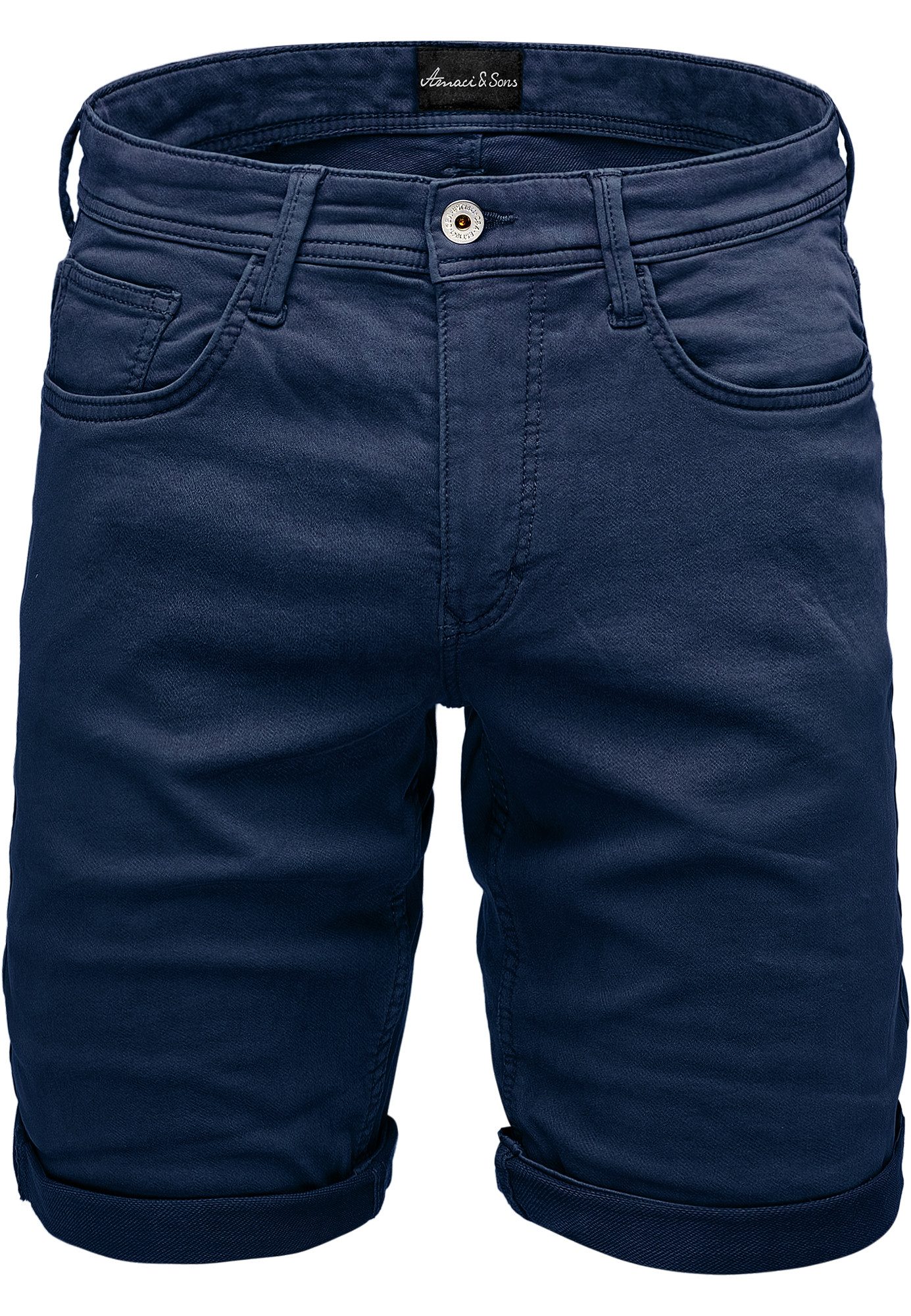Amaci&Sons Jeansshorts CHEVIOT Jeansshorts Herren Bermuda Jeans Short Hose günstig online kaufen