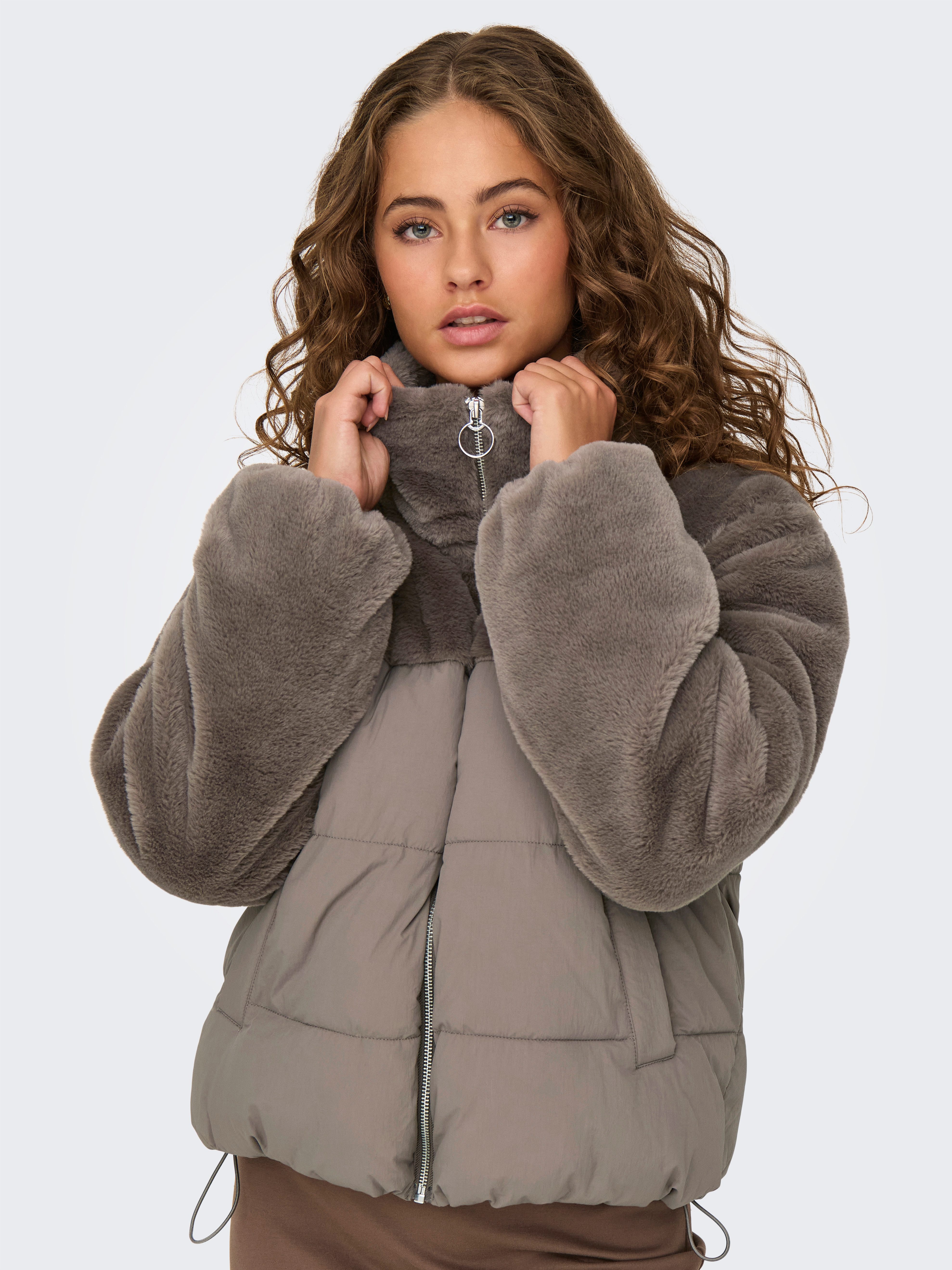 ONLY Steppjacke ONLWANJA FUR PUFFER MIX günstig online kaufen