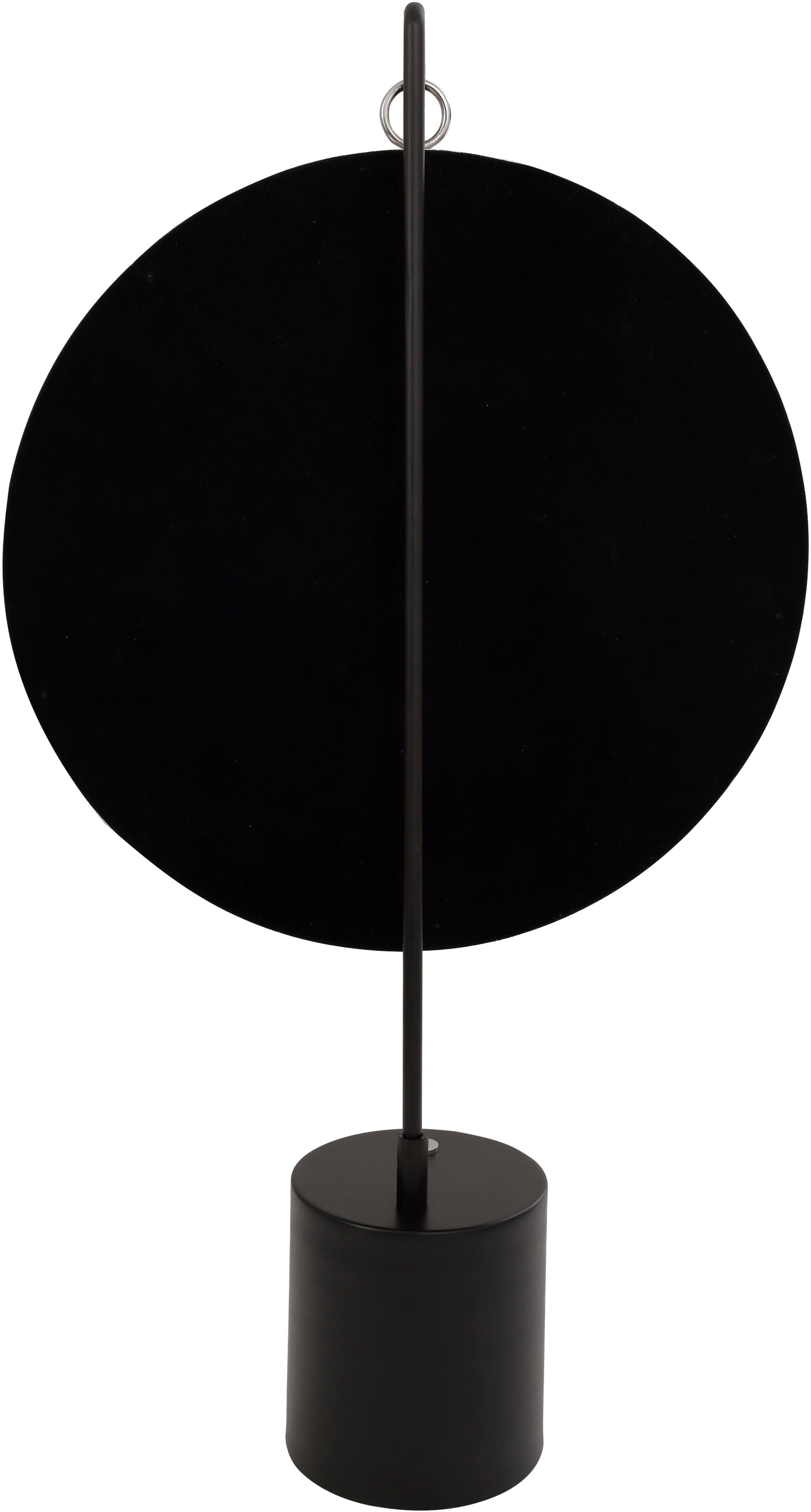 325 schwarz/silberfarben Kayoom (1-St), Tischspiegel Eleganca Standspiegel Dekospiegel
