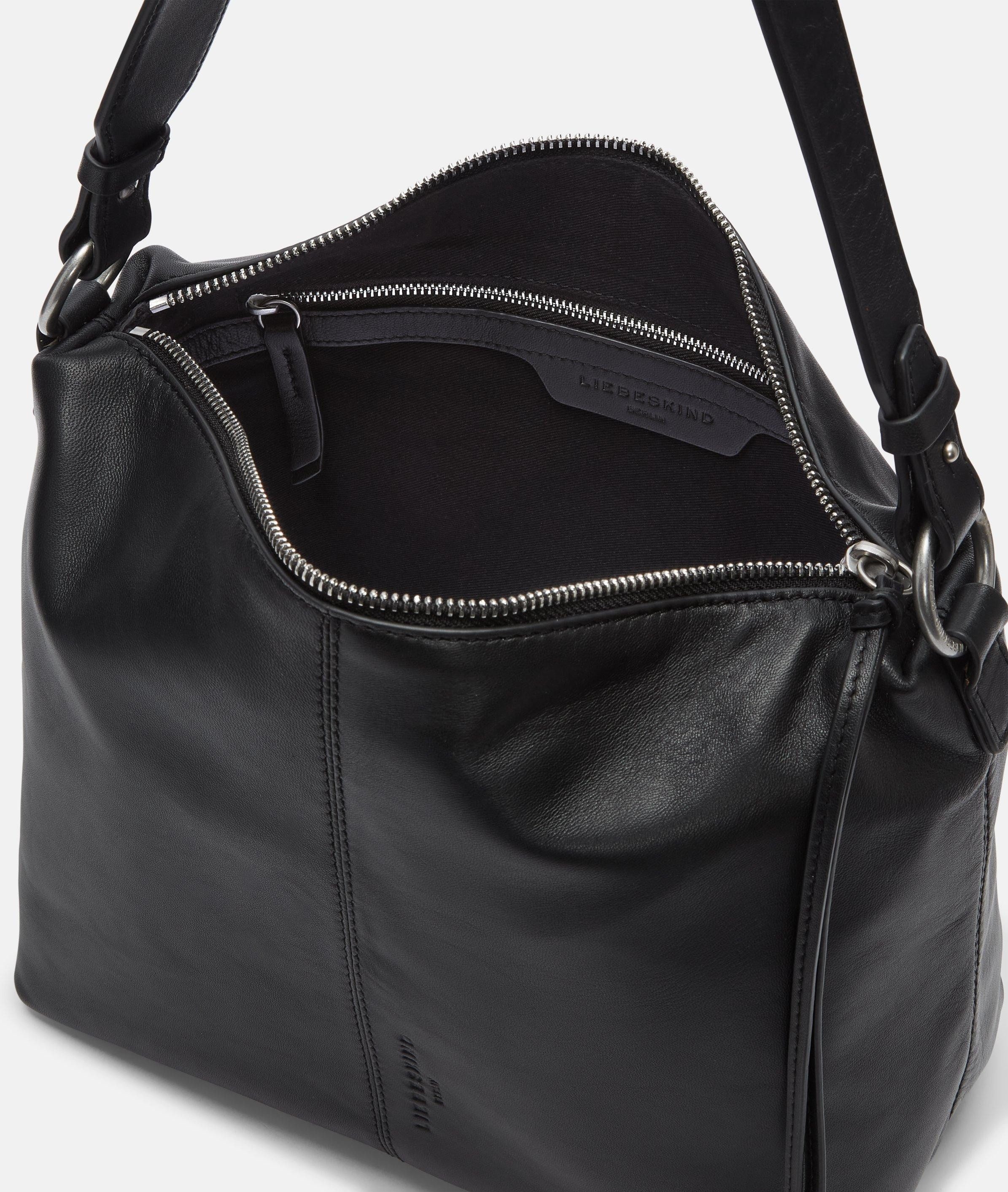 Liebeskind Berlin Schultertasche Hobo, Handliche Tasche aus weichem Schafsnappaleder