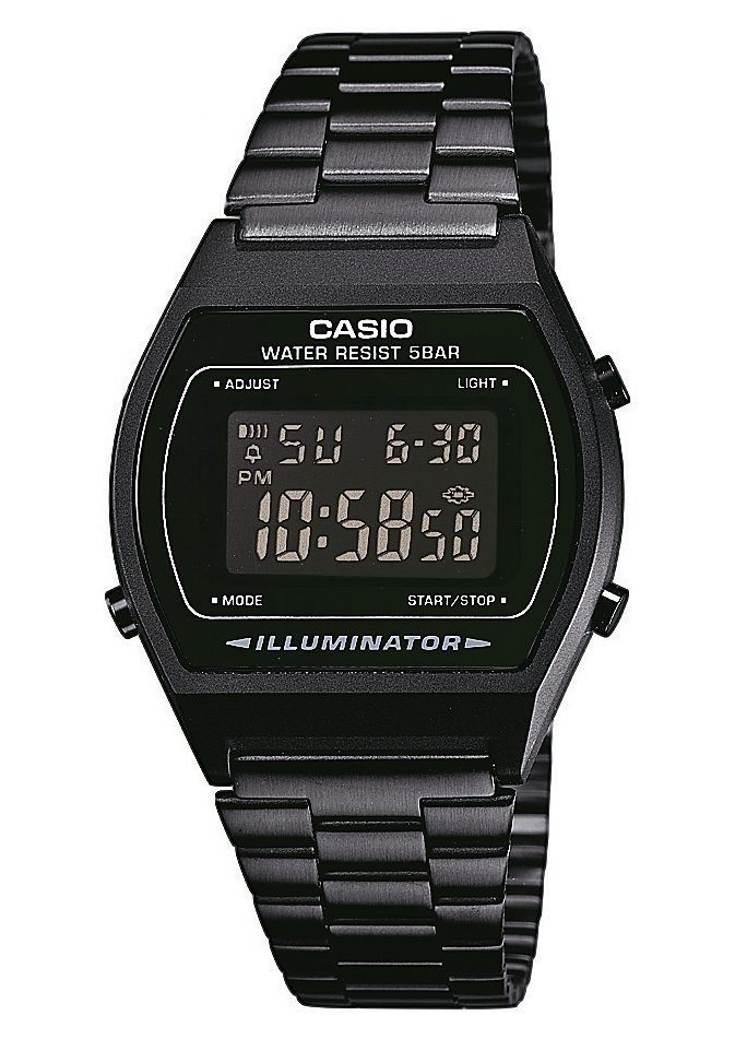 CASIO VINTAGE Chronograph B640WB-1BEF, Quarzuhr, Armbanduhr, Damenuhr, Herrenuhr, Digitaluhr,Edelstahlarmband