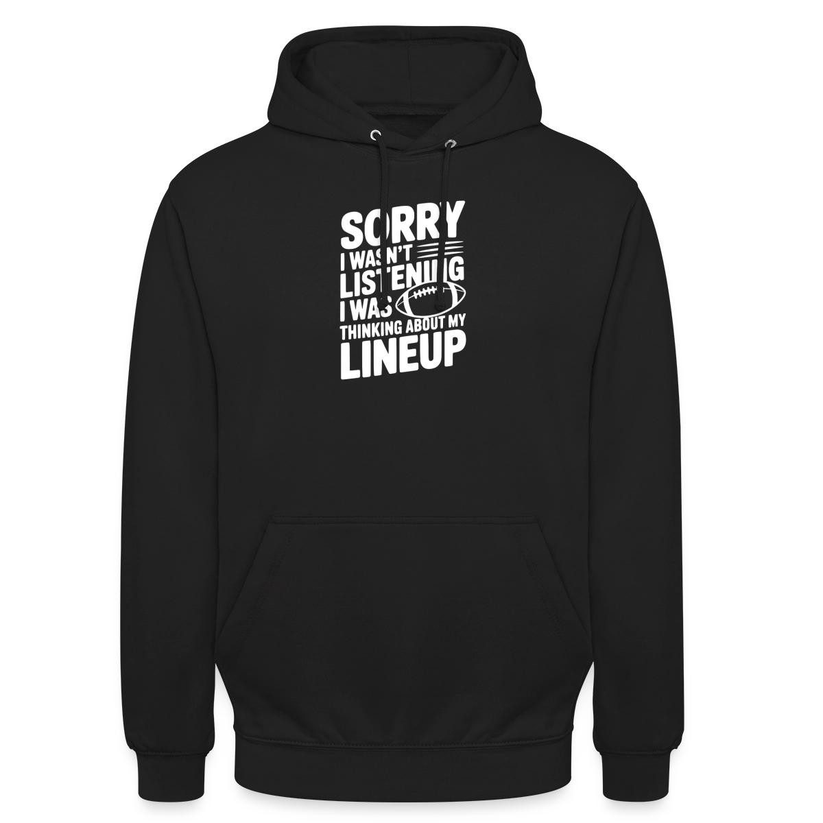 Spreadshirt Hoodie Fantasy Football Thinking About Lineup Taktik Unisex Hoodie (1-tlg)