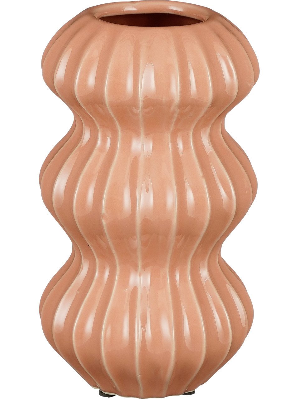 Mica Decorations Dekovase Mica Vase Pippa rosa aus Keramik 23 cm