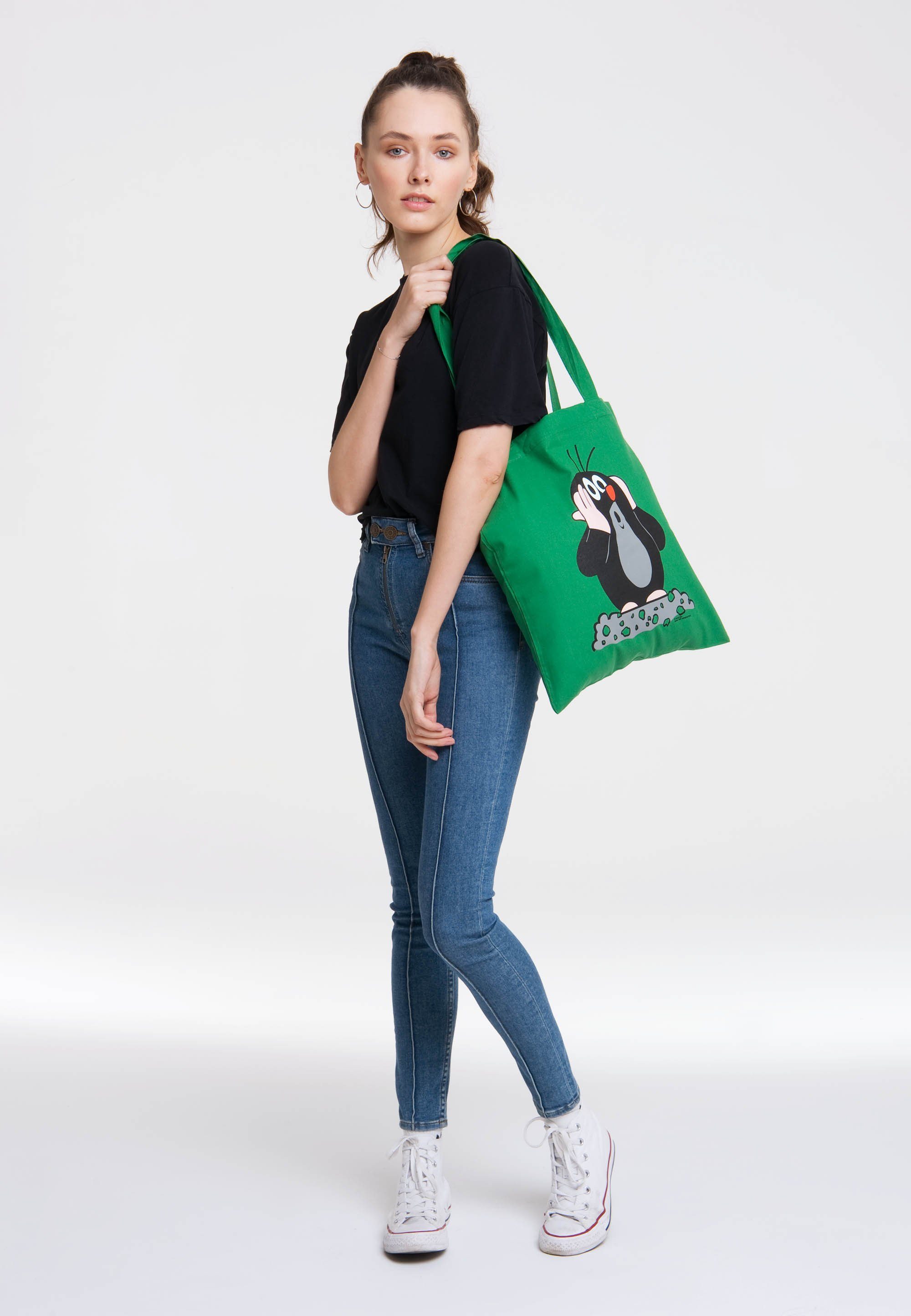 Henkeltasche Baumwolltasche Der kleine Maulwurf