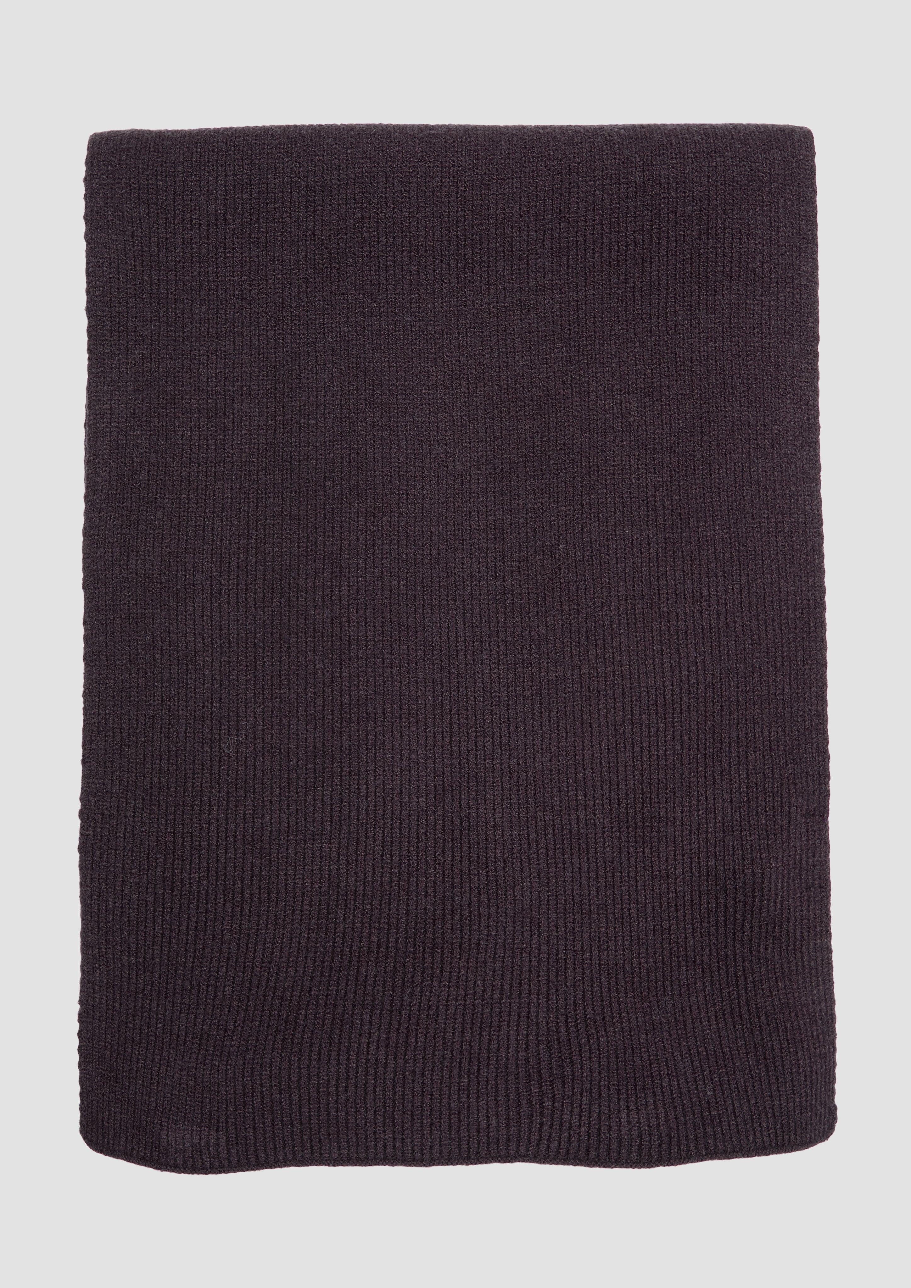 QS Halstuch Strickschal aus Viskosemix, Logo günstig online kaufen