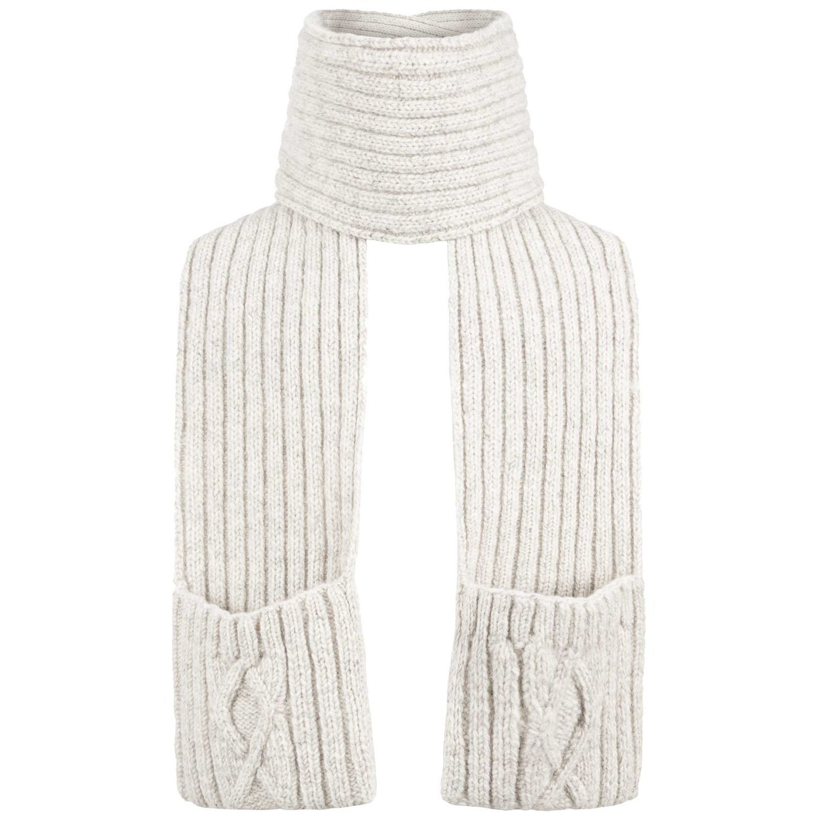 ALMHUBER Schal ALMHUBER Winter Wollschal mit Taschen Schal XXL Boho Hippie Strick