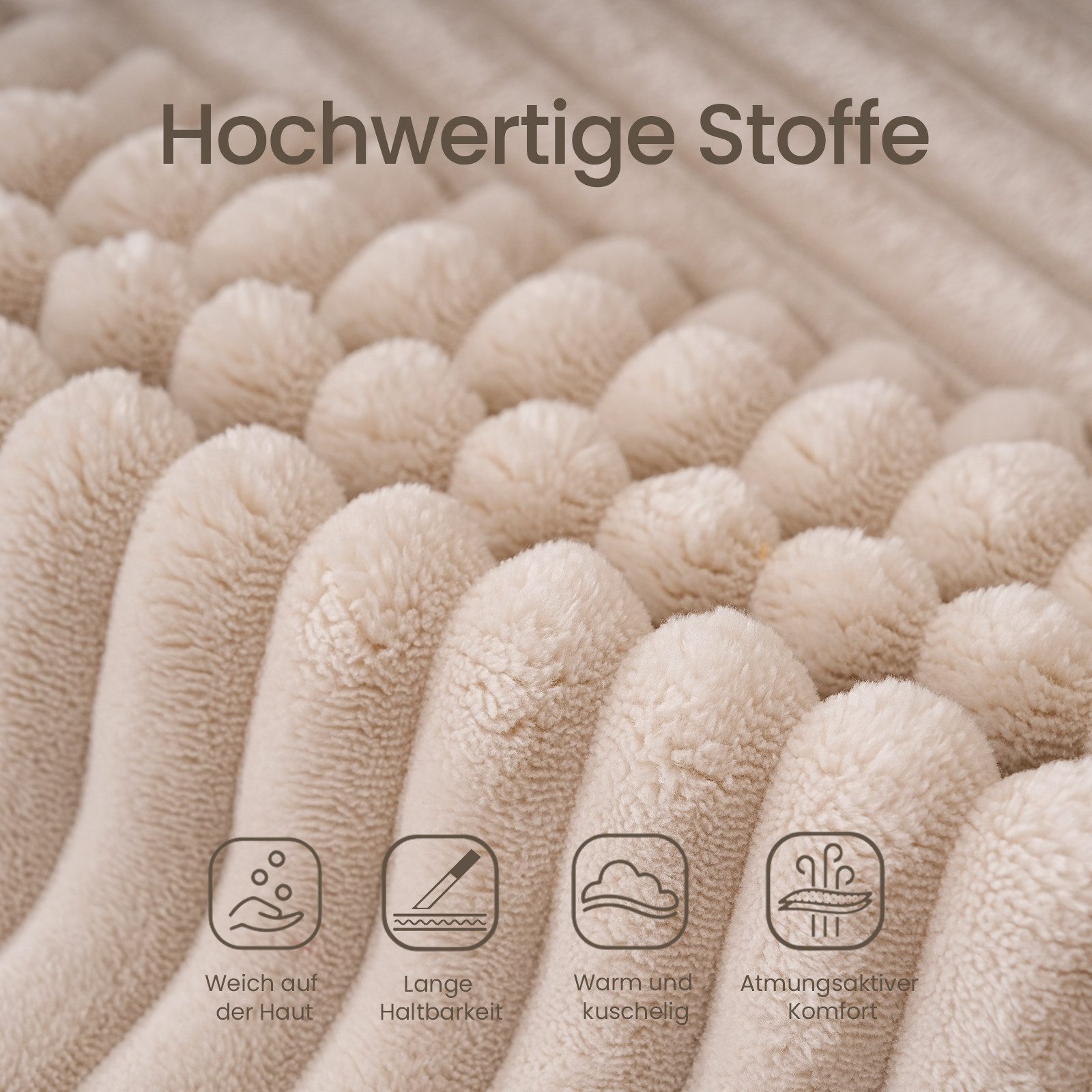 Patbrela Ecksofa Couch L-Form,Sofa Links Samtstoff Vierersofa mit Liegefläche