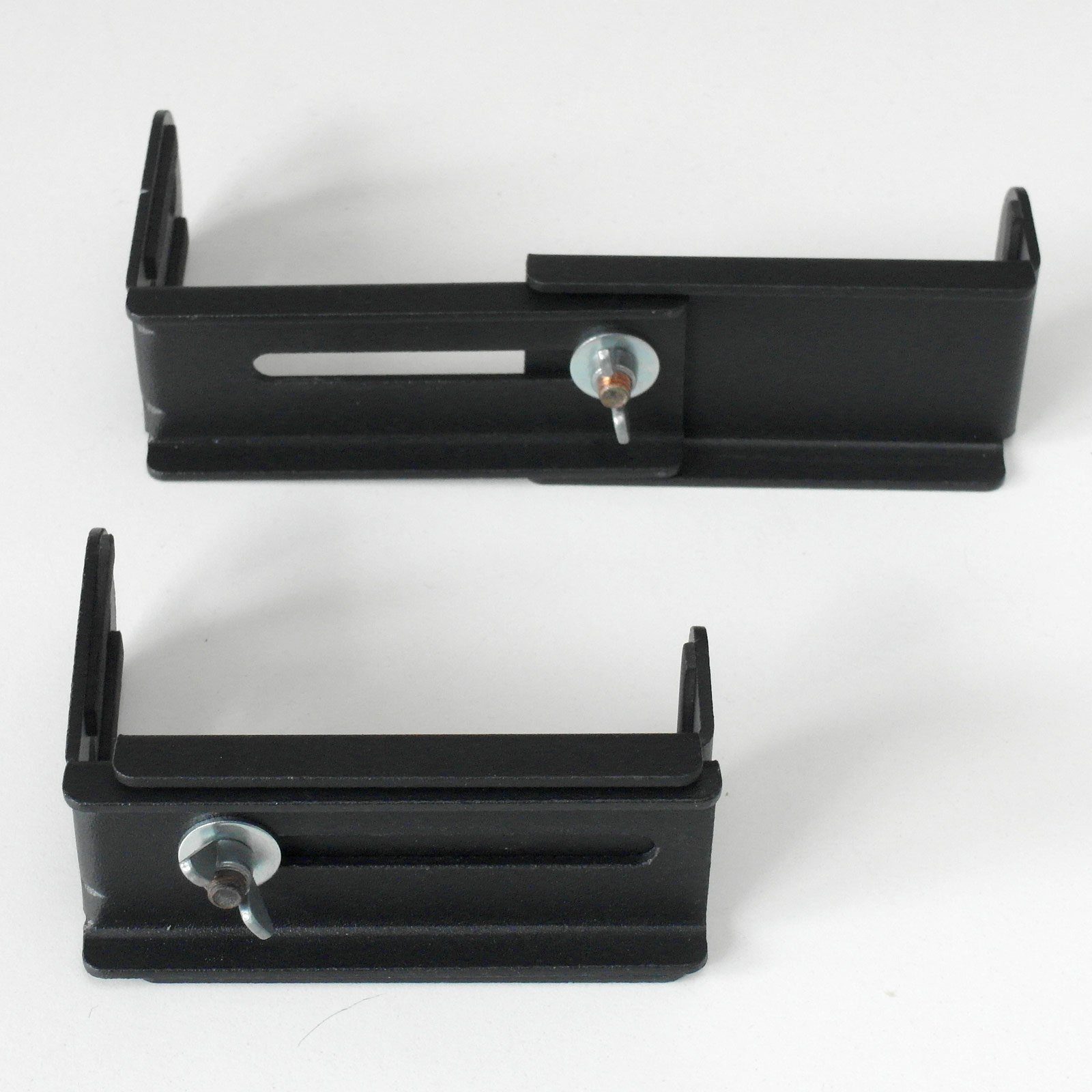Drall Instruments Lautsprecher-Wandhalterung BH6B, (2-tlg., 9,2-15,4 cm ausziehbar, bis 5 kg, für Montage unter/über TV)
