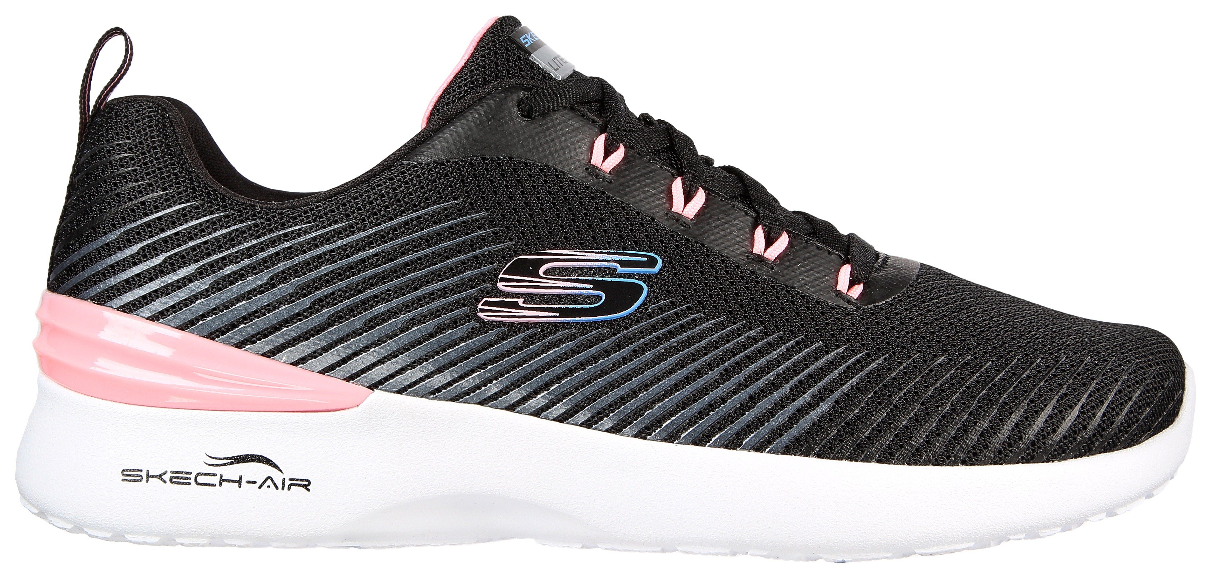 mit Memory schwarz-pink SKECH-AIR LUMINOSITY Sneaker Skechers Foam DYNAMIGHT Ausstattung