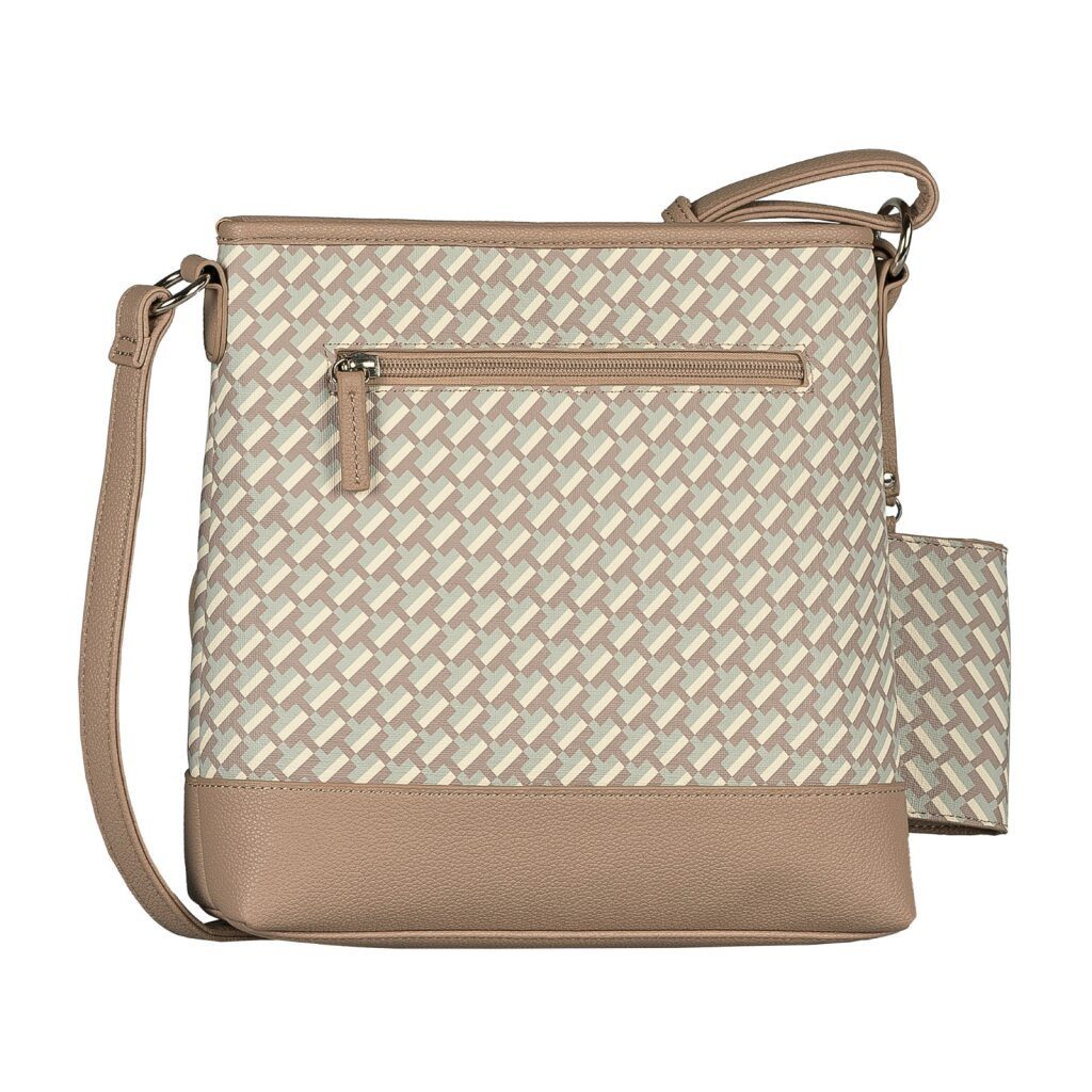 TOM TAILOR Umhängetasche Xenia (Set, Eine abnehmbare Anhängetasche), mit raffiniert geometrischen "T" Print des Logos auf dem Taschenkörper