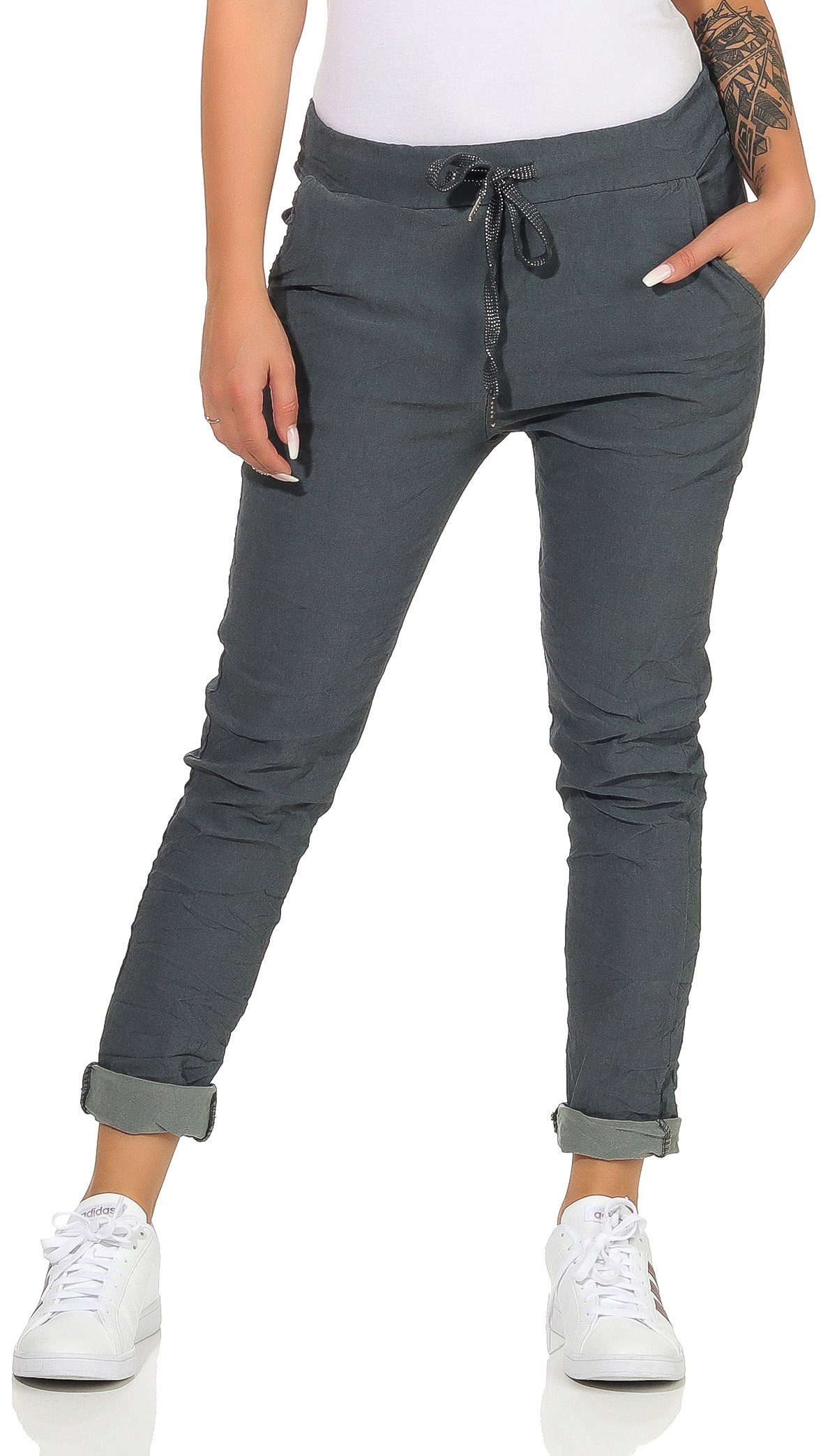 CLEO STYLE Stoffhose Damen Jogginghose 88 günstig online kaufen