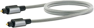 Schwaiger Ainstein Premium Lichtwellenleiter Anschlusskabel 2xTOSLINK Stecker 1m Audio- & Video-Kabel