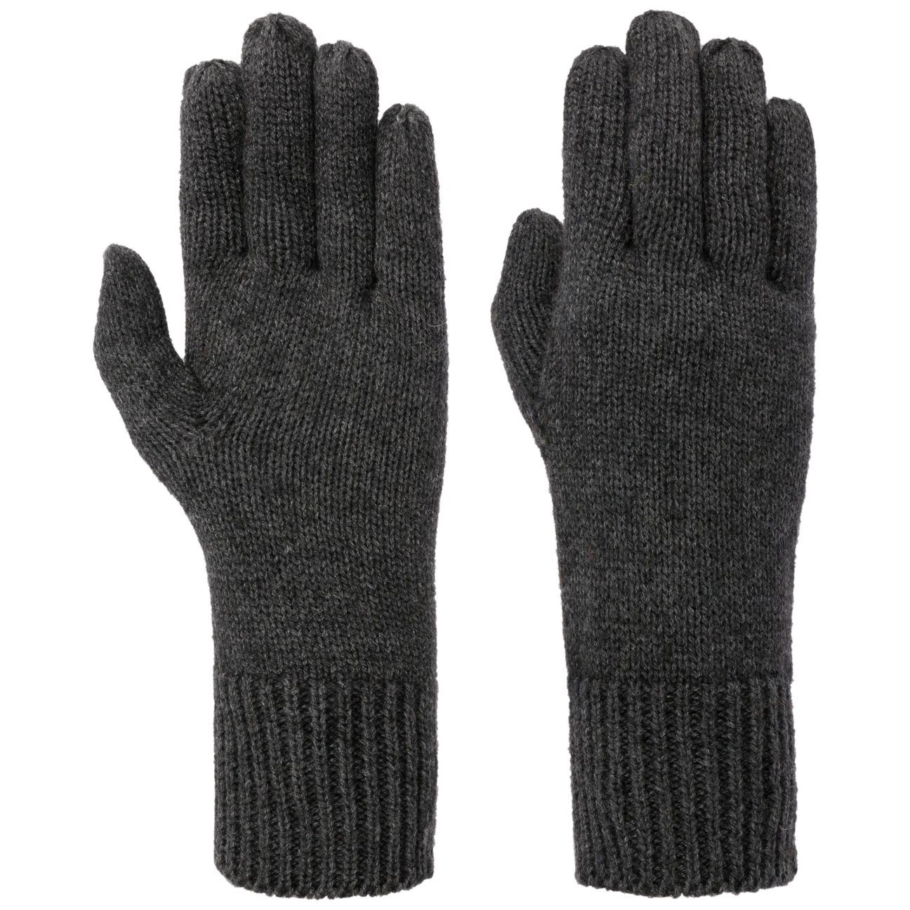 Seeberger Handschuhe Strickhandschuhe anthrazit